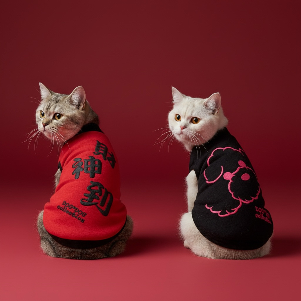 S428  賀年雙面衫- 財神到  Double-sided New Year T-shirt - The God of Wealth is here