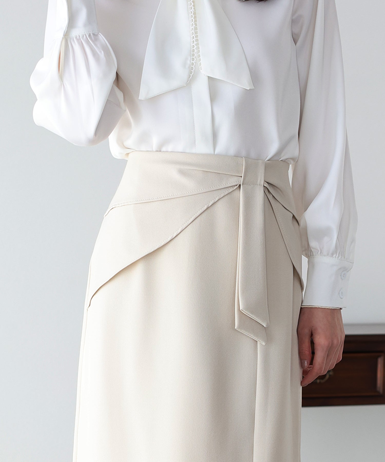 <JP> OL上班推薦！Lovely Bowknot Skirt * 3色入 <預購>