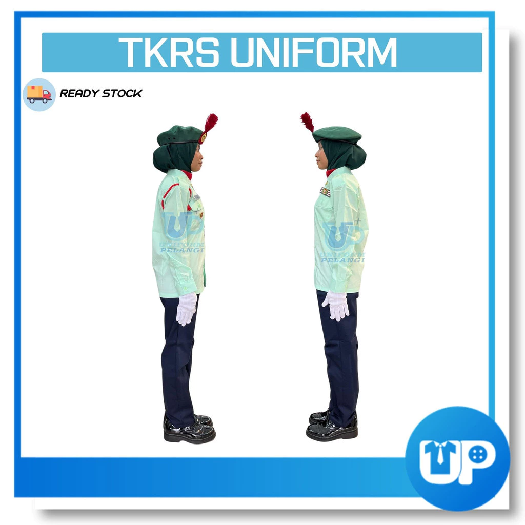 (SET LENGKAP) TKRS Pakaian Seragam Uniform Lengakap Tunas Kadet Remaja Sekolah Rendah