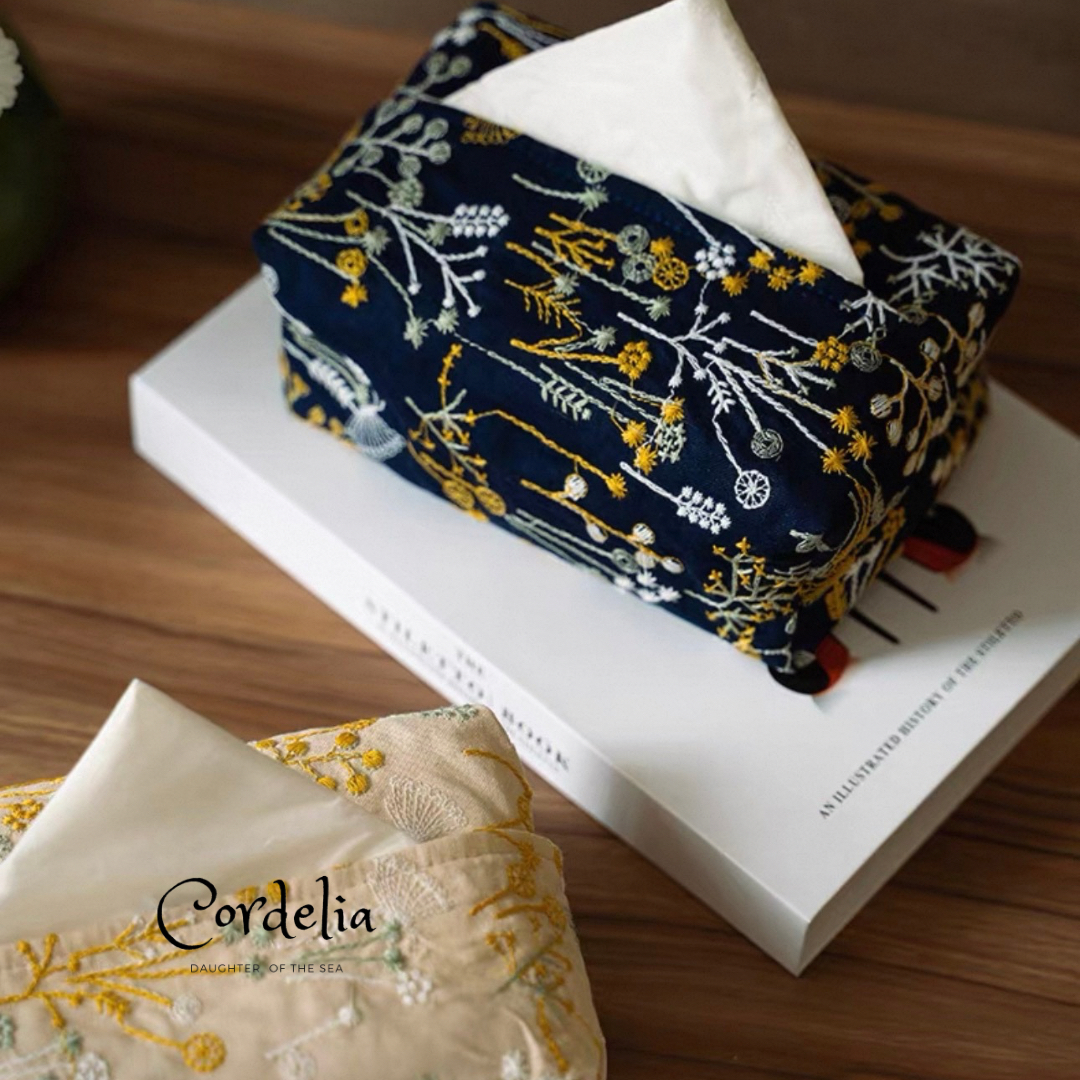 Cordelia雛菊織夢刺繡紙巾套