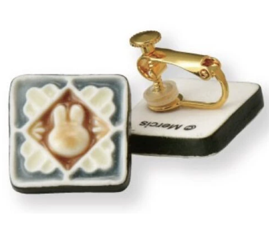 🐰Pre Order  - miffy  "美濃燒" 耳環.  Made in Japan🇯🇵  ( 📦 大約3月底到貨, 若遇到缺貨或其它因素貨期會延遲 ）