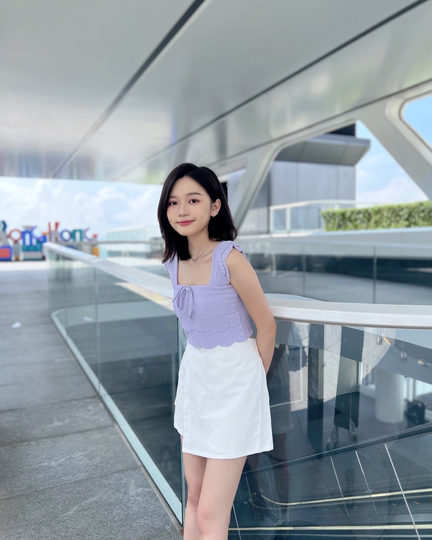 ♡︎TH - 涼感波浪紋上衣 (附胸墊）