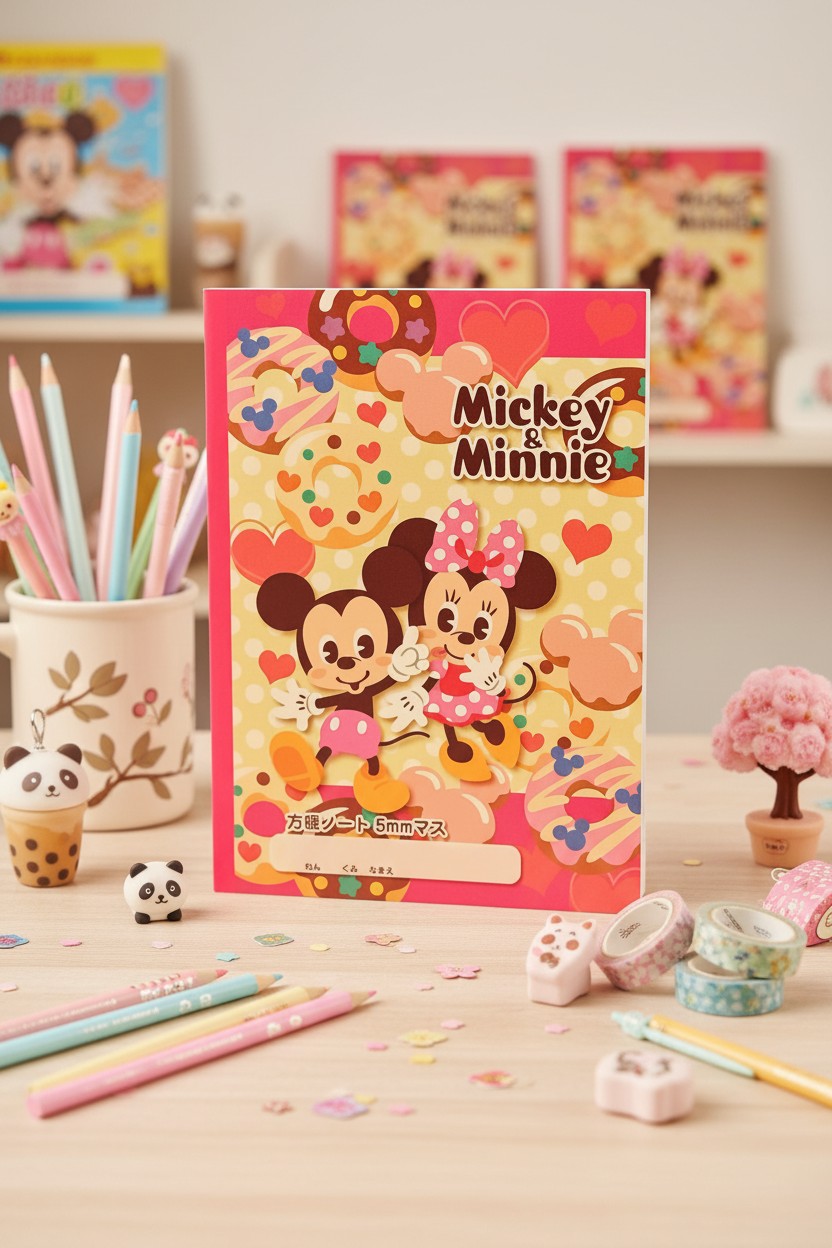 B5 5mm方格筆記本 Mickey And Minnie Mous   (S2611570)