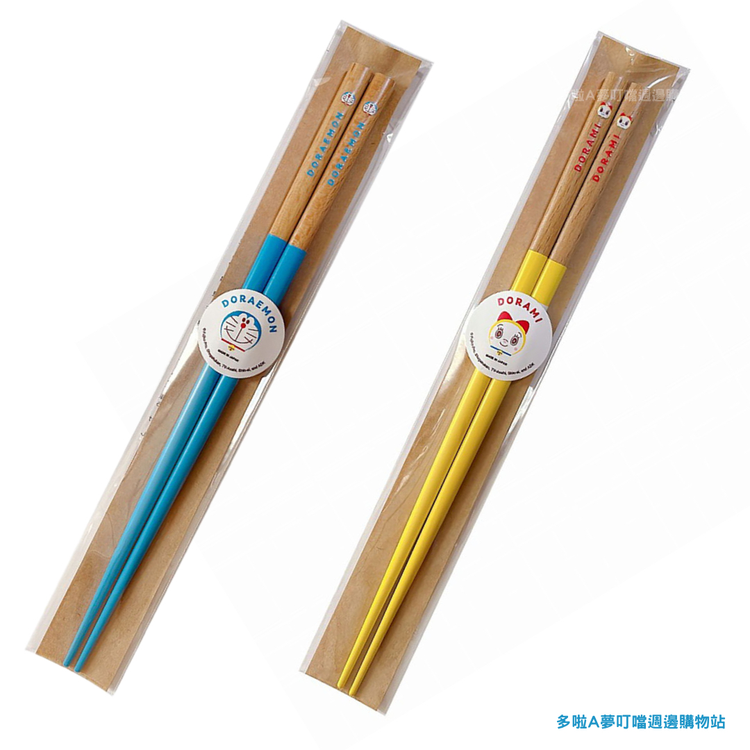 [訂購] 多啦A夢筷子 日本製 Doraemon筷子 餐具 (兄妹圖案)