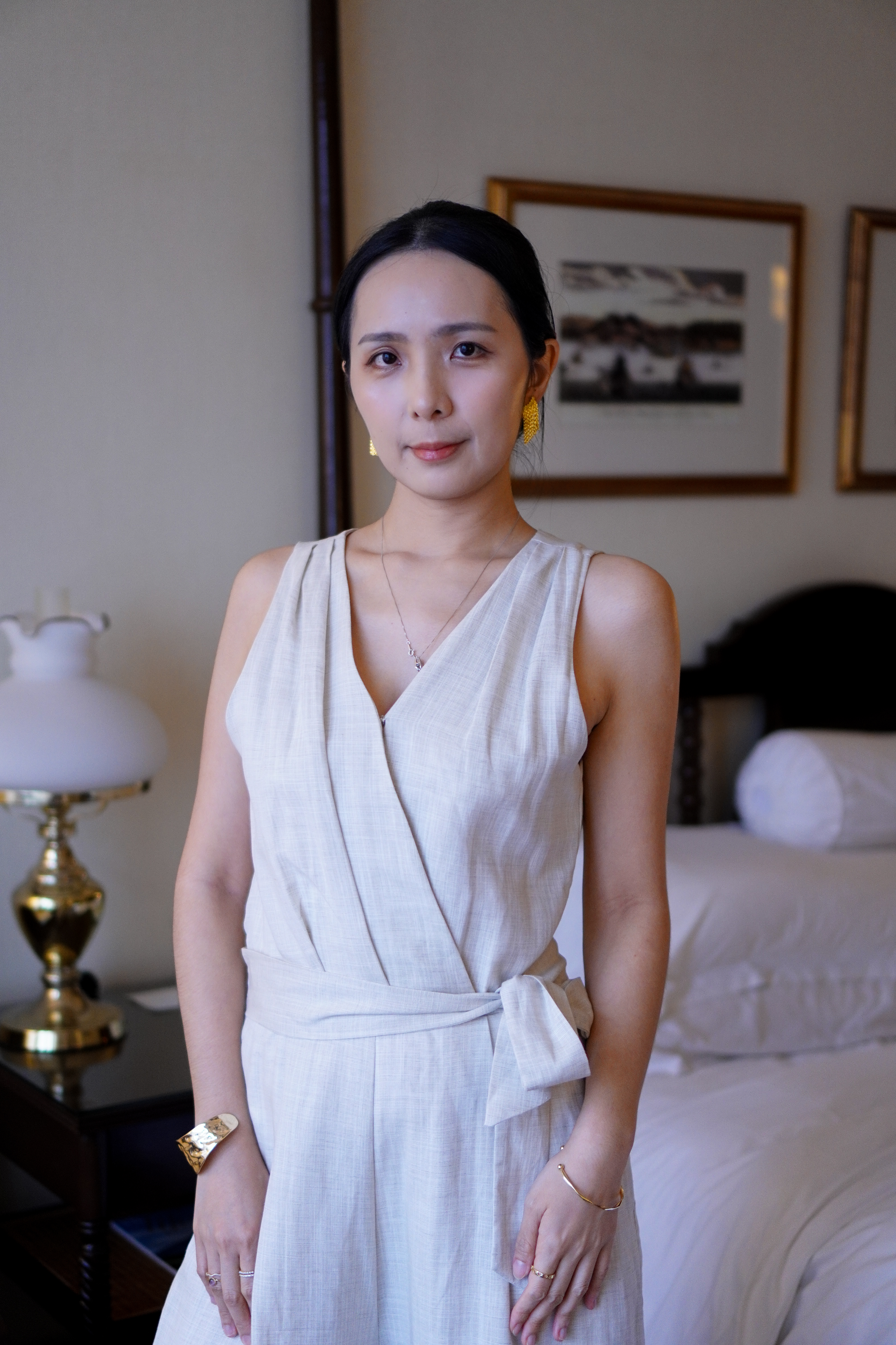 亚麻阔腿连体裤 Linen Jumpsuits