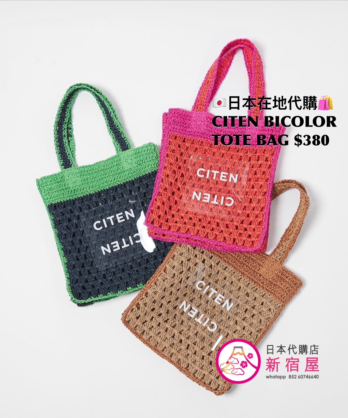 CITEN BICOLOR TOTE BAG