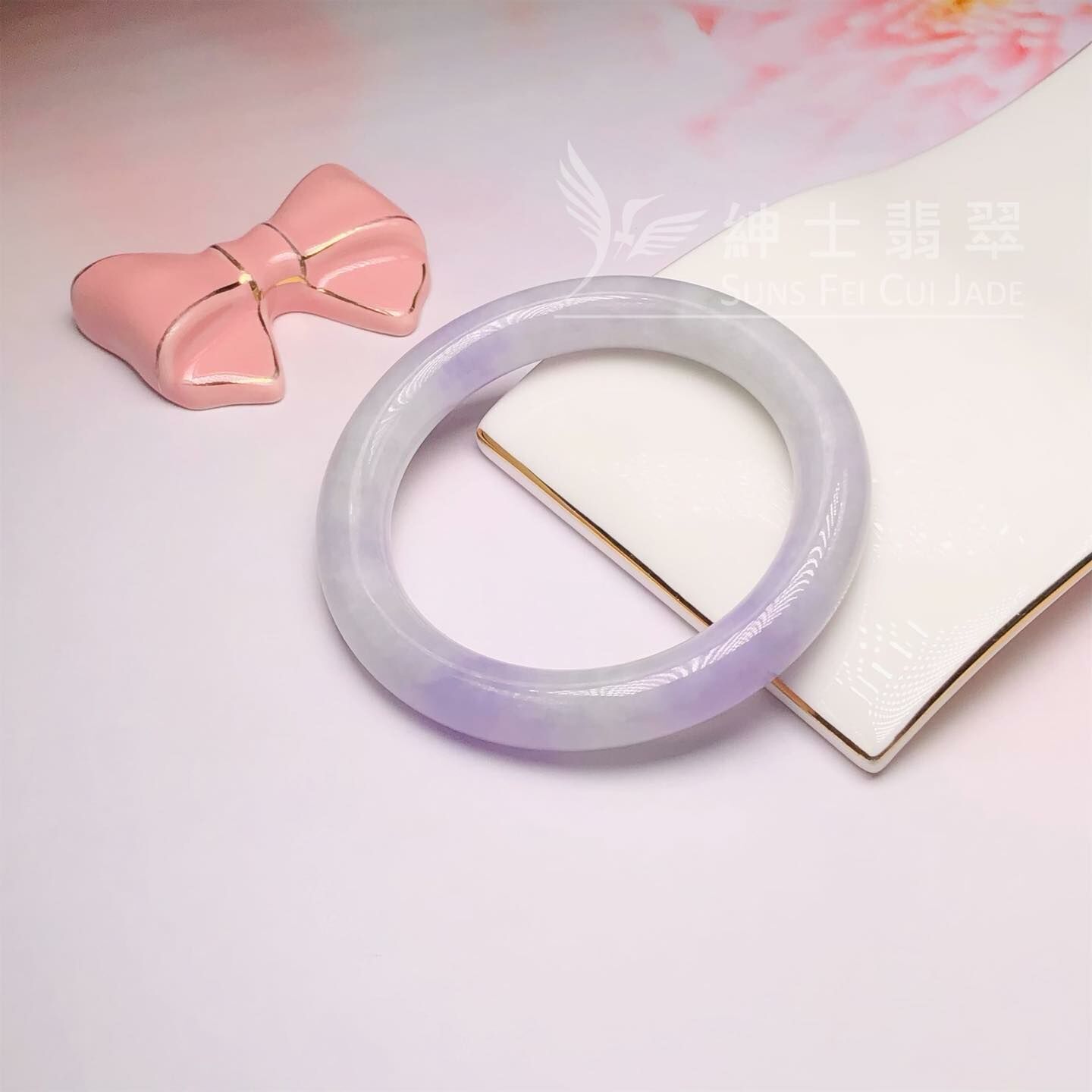 會卡蠟皮紫羅蘭圓鐲55.5mm