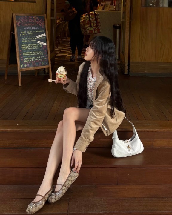 【原單】GUCCI GG Crystal Horsebit Ballet Flats 馬銜扣蝴蝶結彩鑽芭蕾鞋