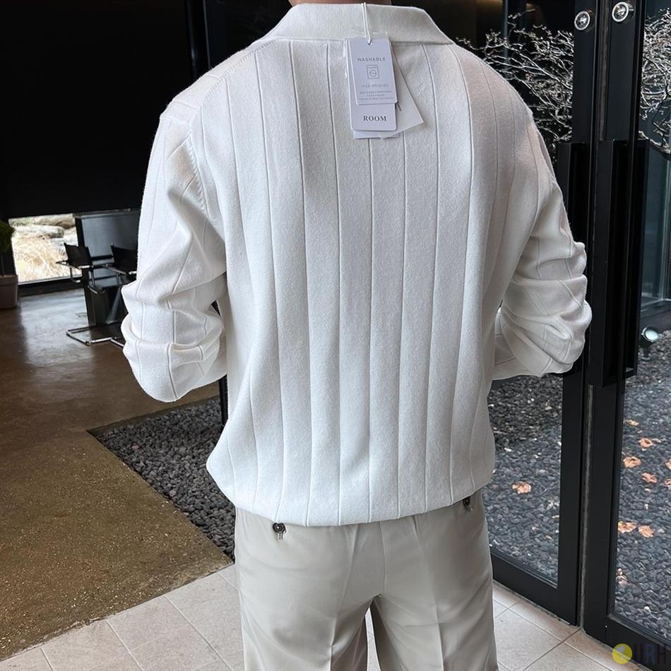 【100%保證韓國直送】德國STOLL機織水洗粘膠翻領針織上衣 [4 color] RG165383