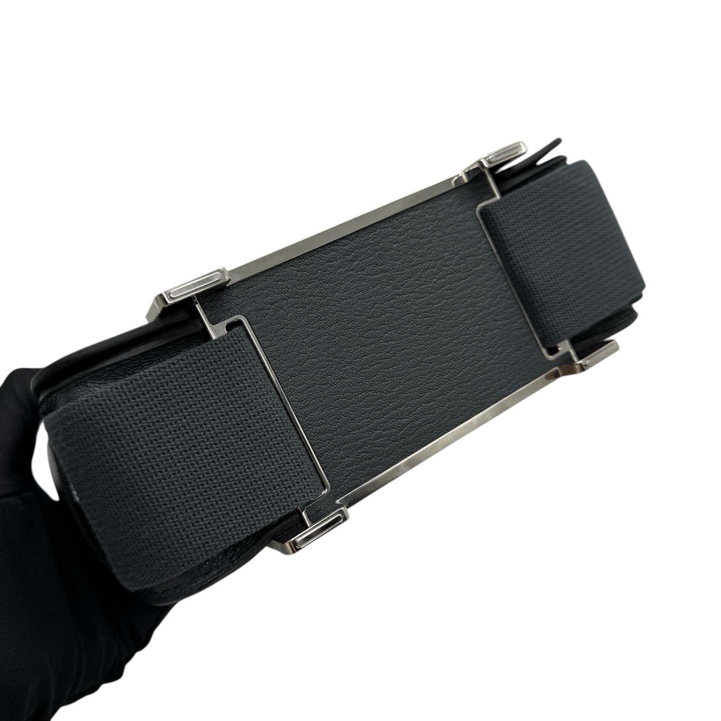 Pre-Owned HERMES Geta / Stamp W 霧霾灰 / Product Code: 071202