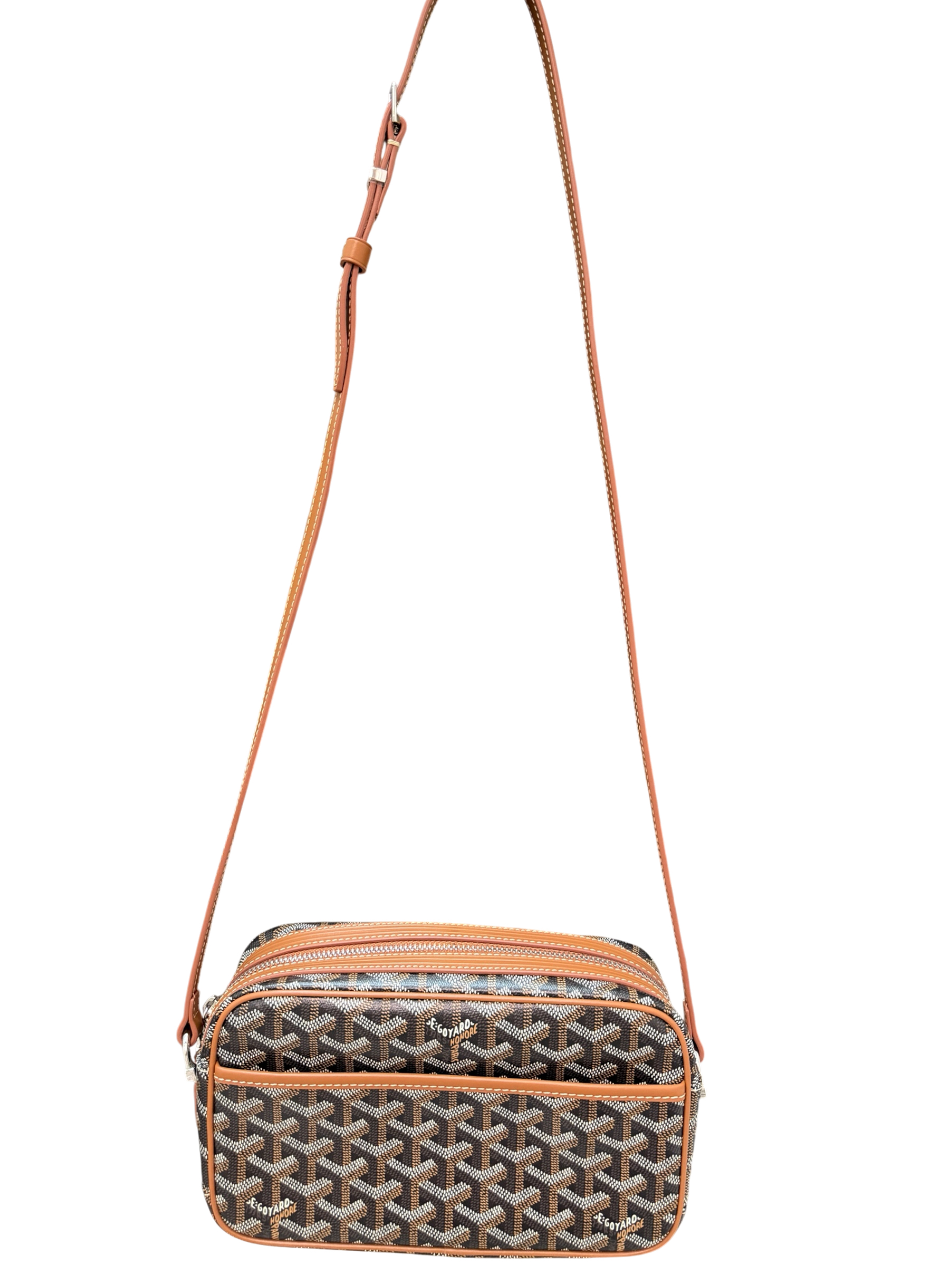99% New Goyard Cap Vert-Tan