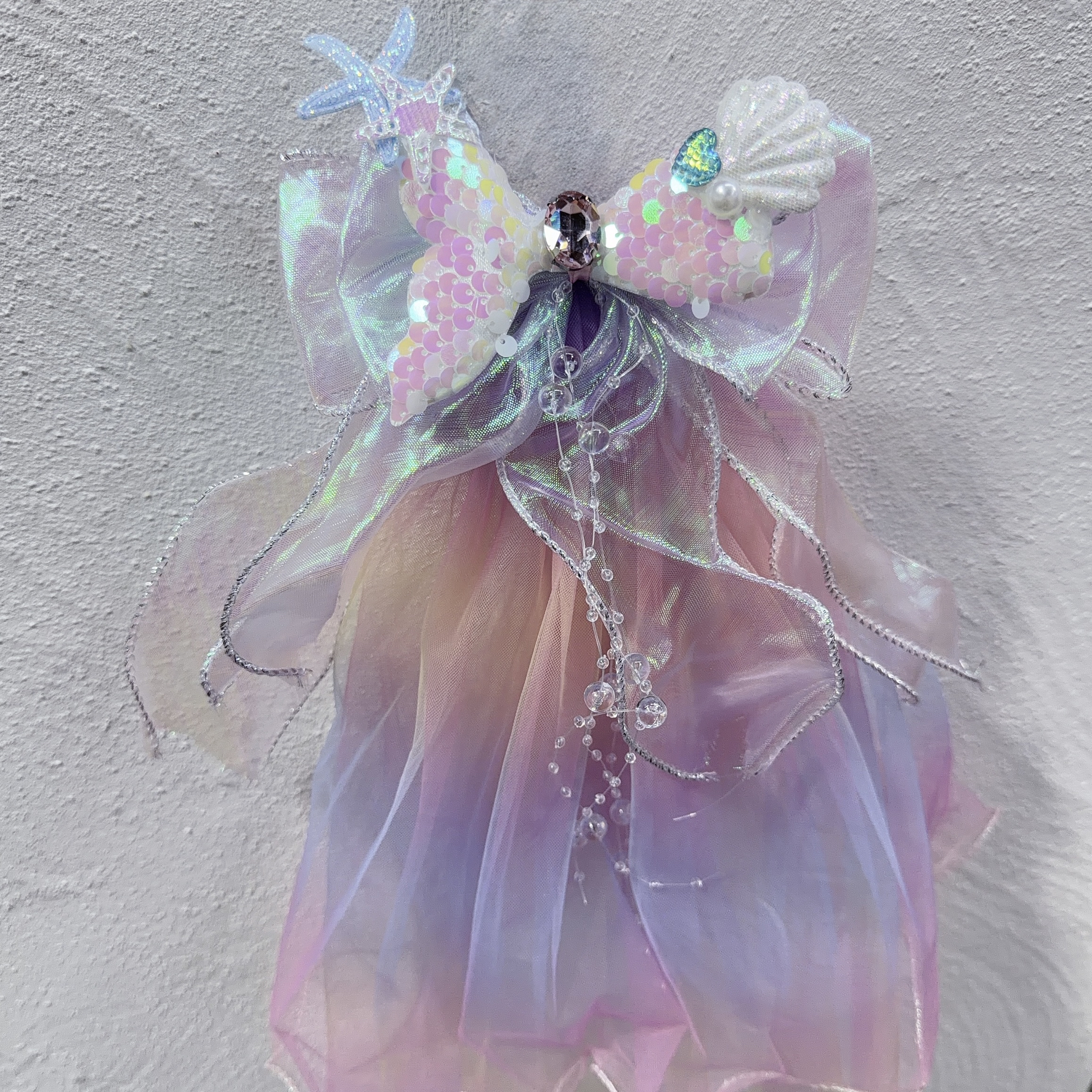 Mermaid Long Hair Veil (Clip-in Style) 美人魚長頭紗 - 髮夾款