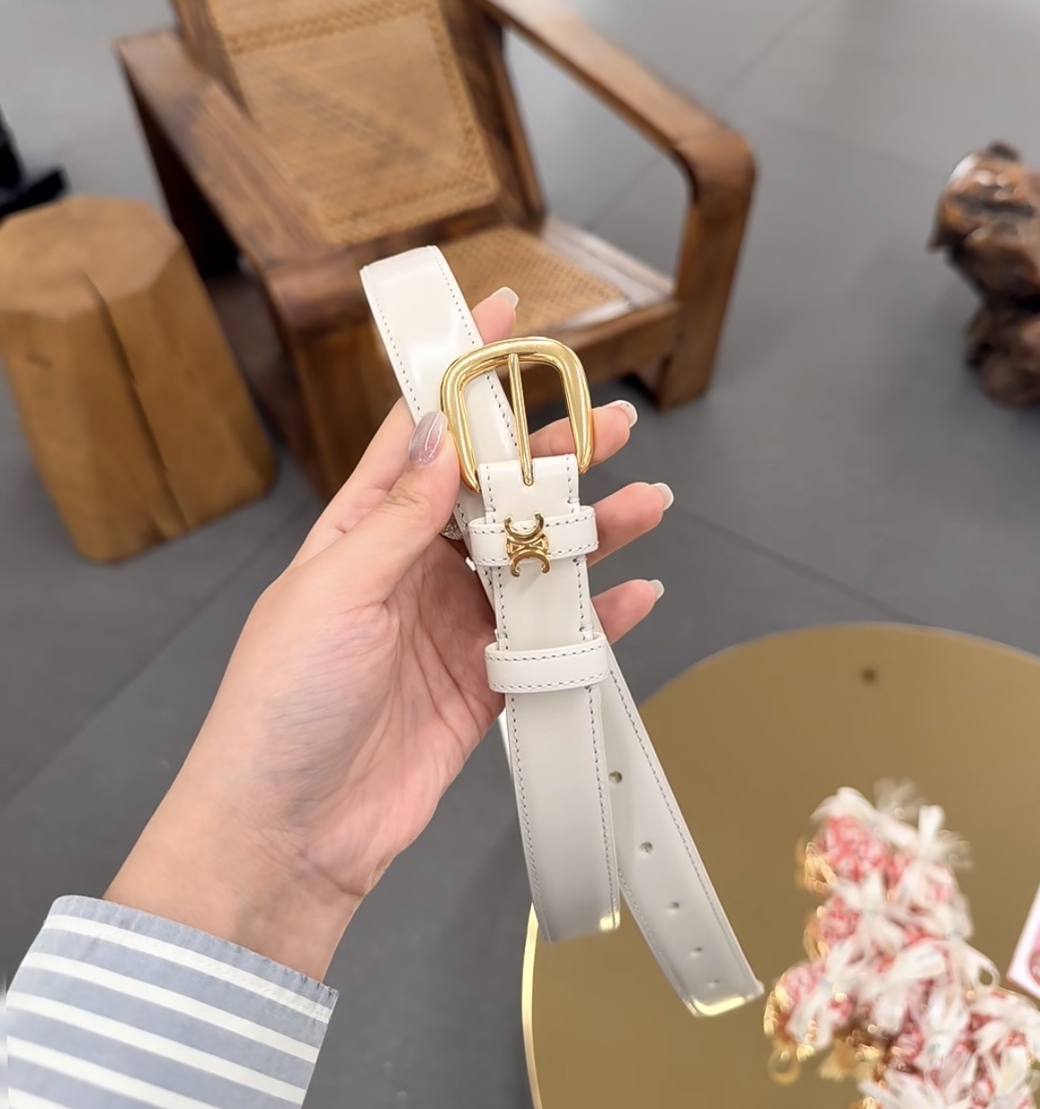 限時優惠✨訂貨🍒Celine 2.5cm Vivienne belt   Size 75/80/85/90