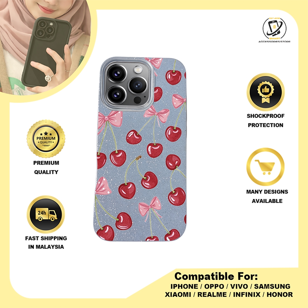 BLING CASE PHONE FOR IPHONE - DESIGN CHERRY A