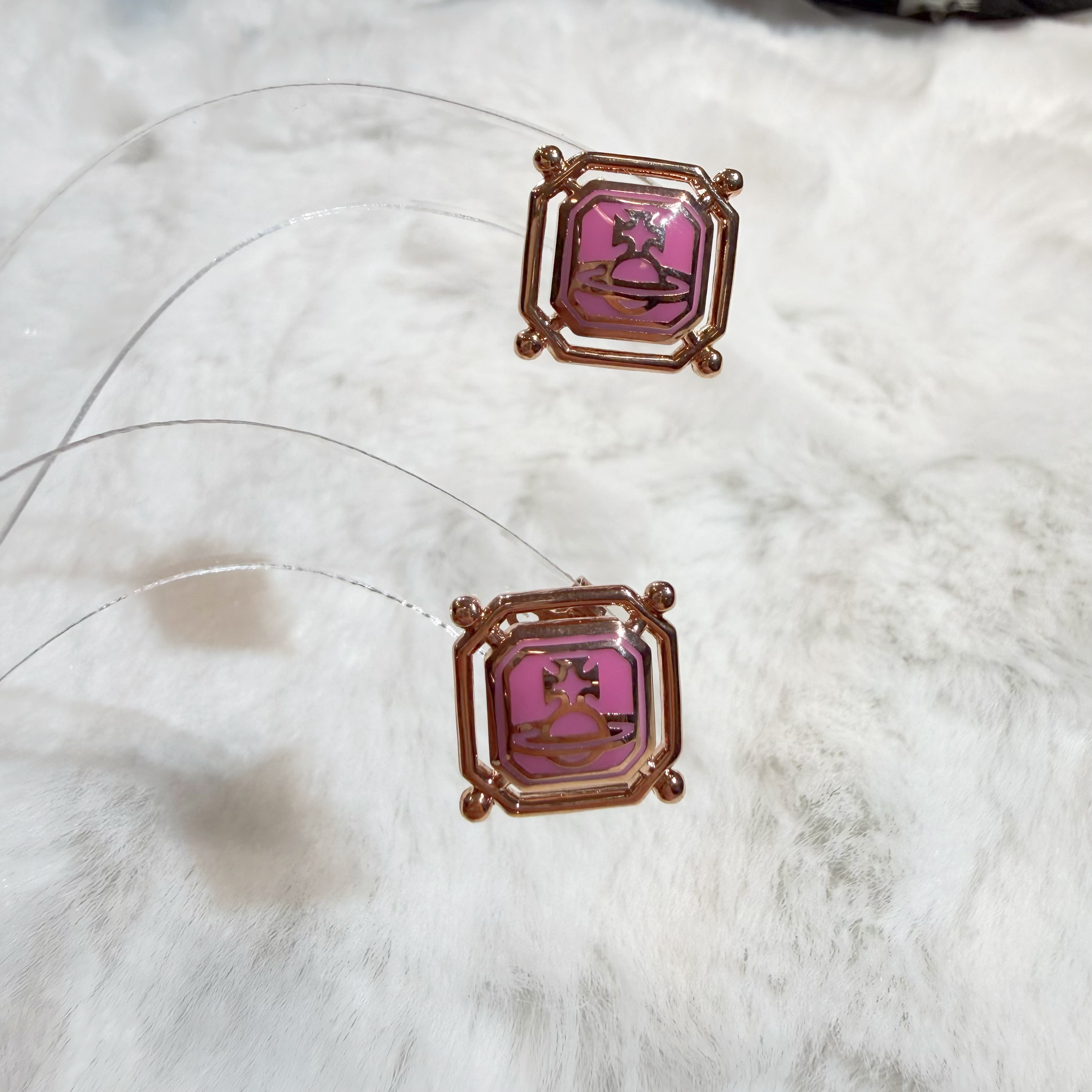 Vivienne Westwood Chimene earrings pink