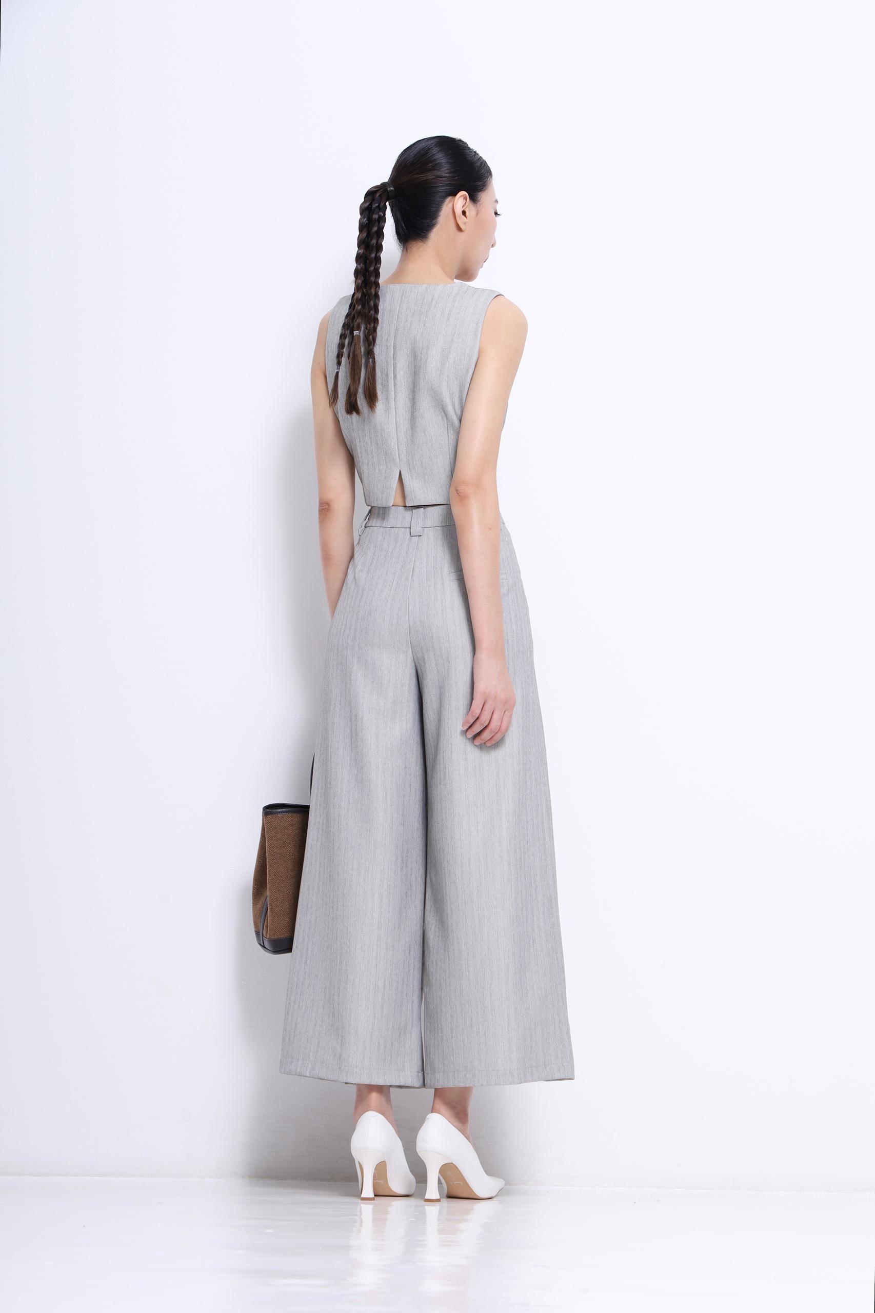 CB2695 Cropped Tailored Vest