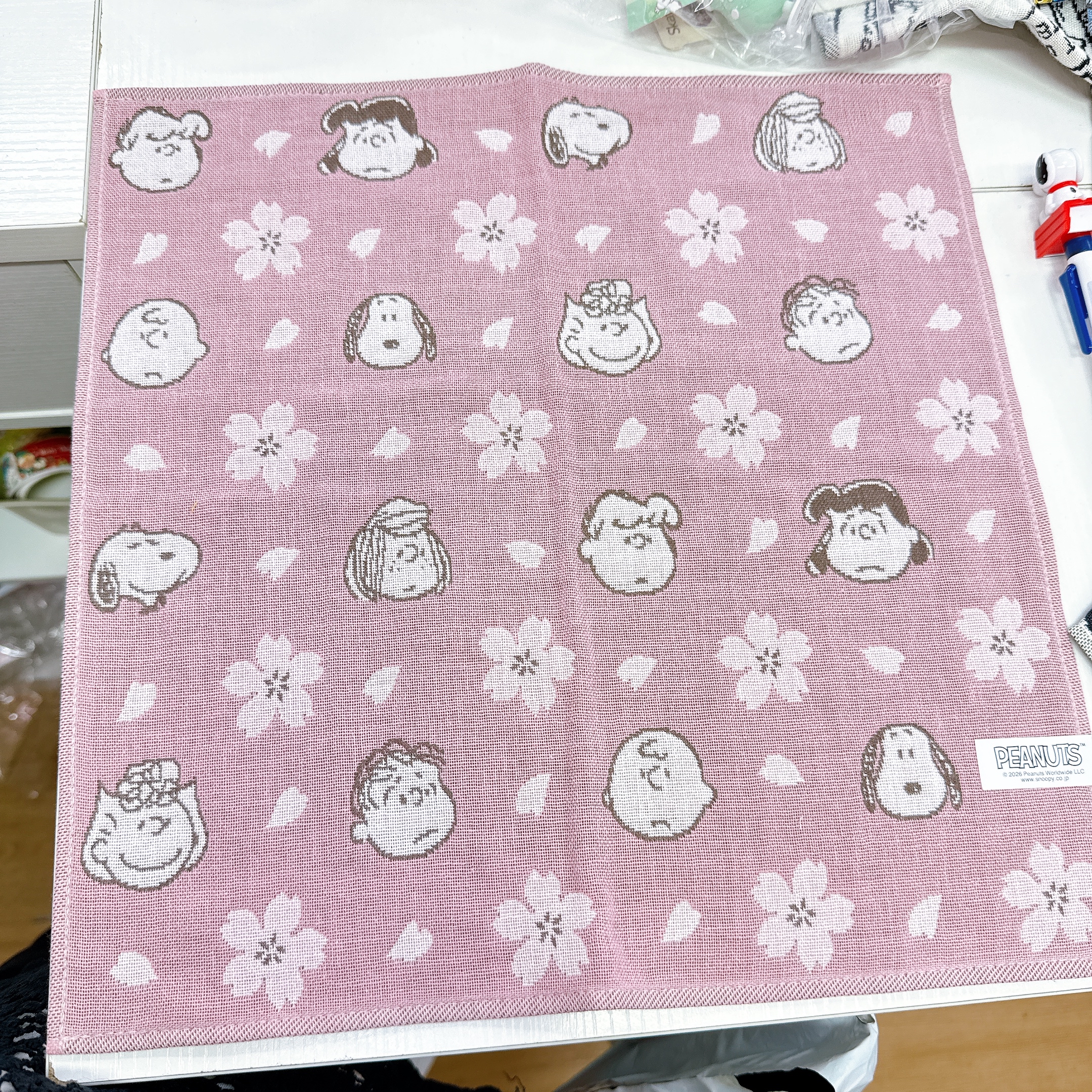 日本版Snoopy 毛巾 大約35×35 cm