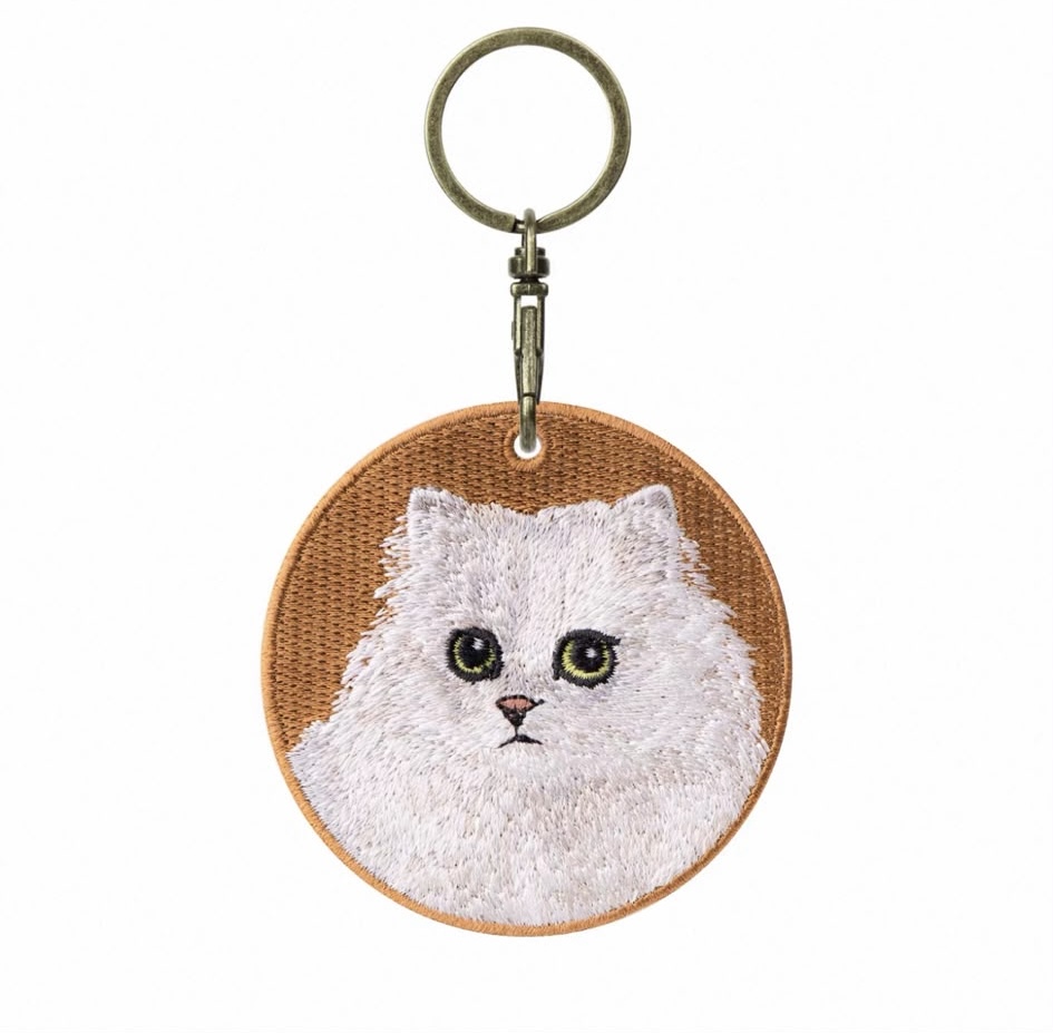 【貓類🐈】雙面刺繡吊飾