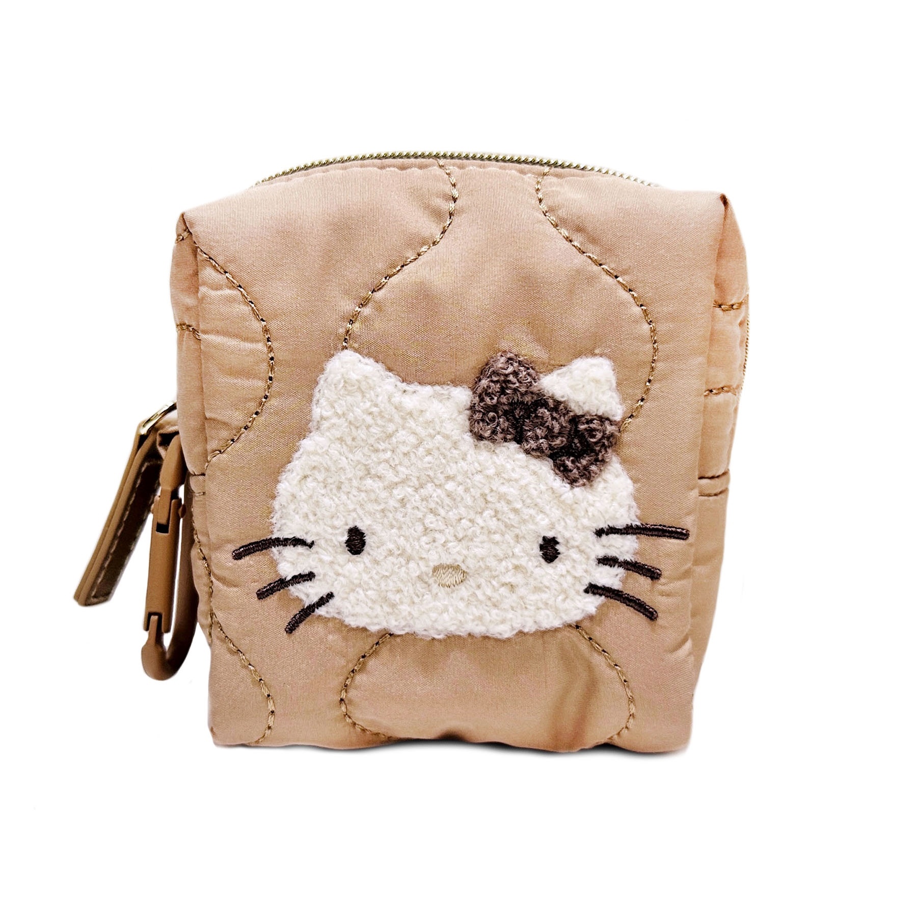 現貨｜Sanrio Hello Kitty 日版 絎縫 刺繡 方形小袋 (SRTZ-403)