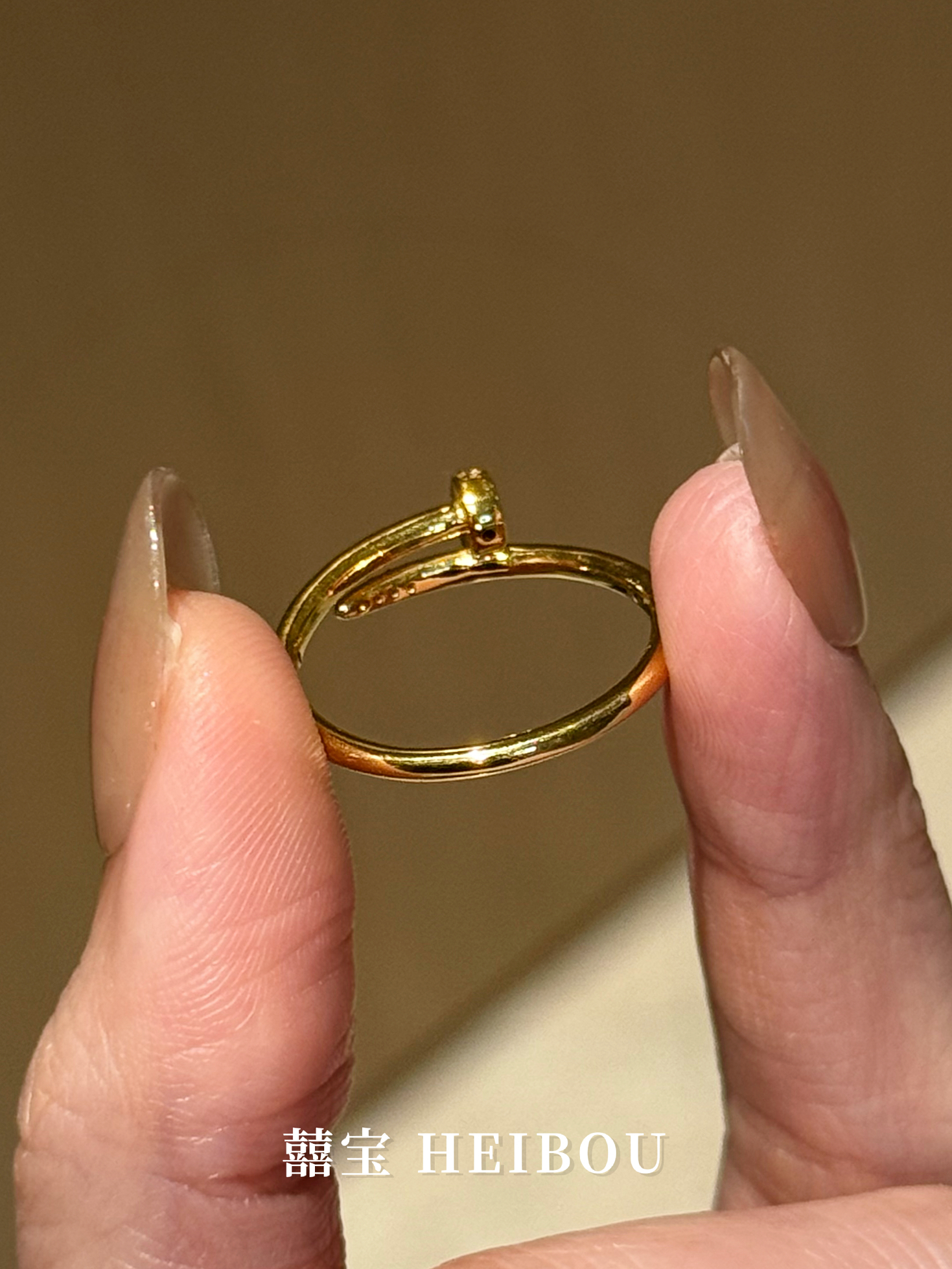 【6D镶嵌】钉子戒指