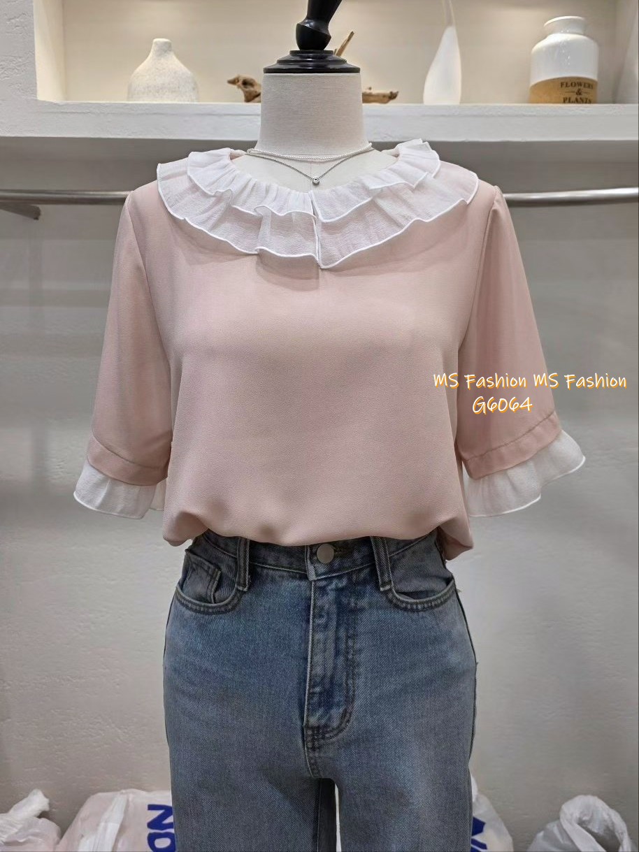 G6064 韓國🇰🇷靚料拼邊top