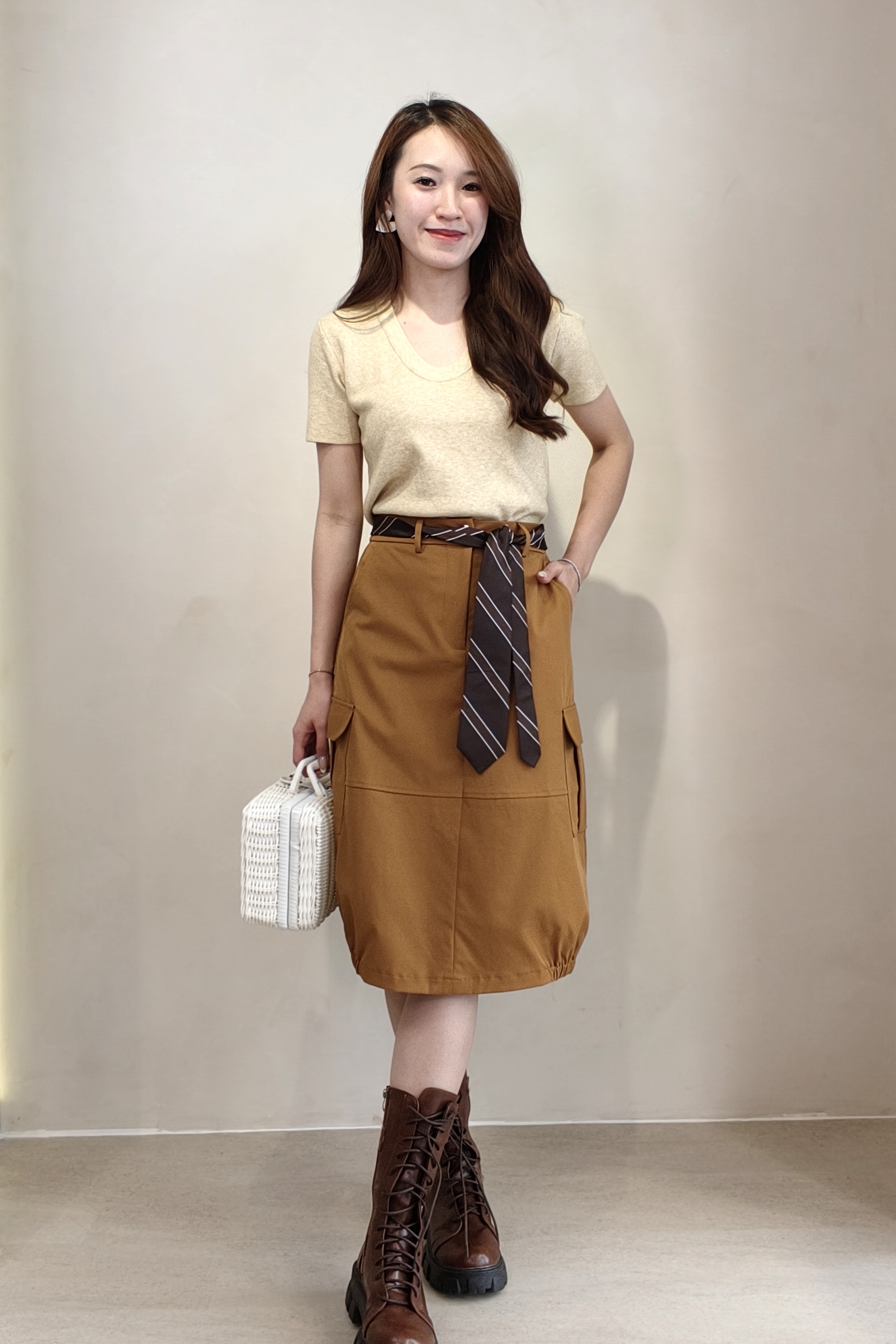 67660 Urban Utility Midi Skirt
