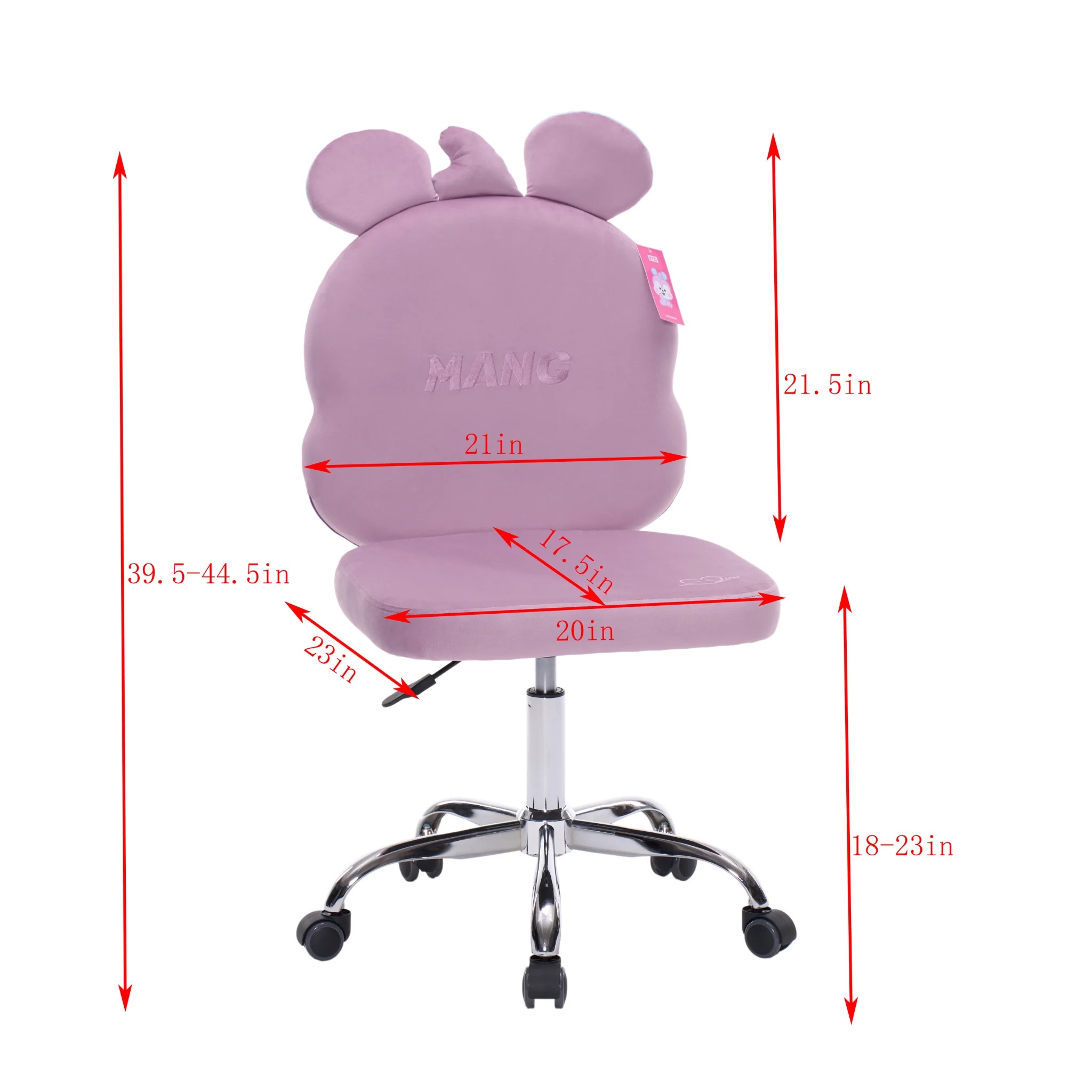 📦訂購 美國代購 Impressions Vanity Line Friends BT21 Swivel Vanity Chair 旋轉式辦公桌椅 化妝椅