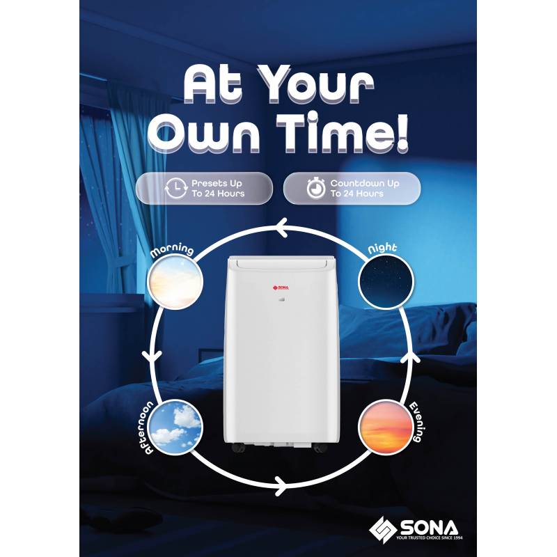 SONA 14kBTU Portable Air Conditioner SACN 6284