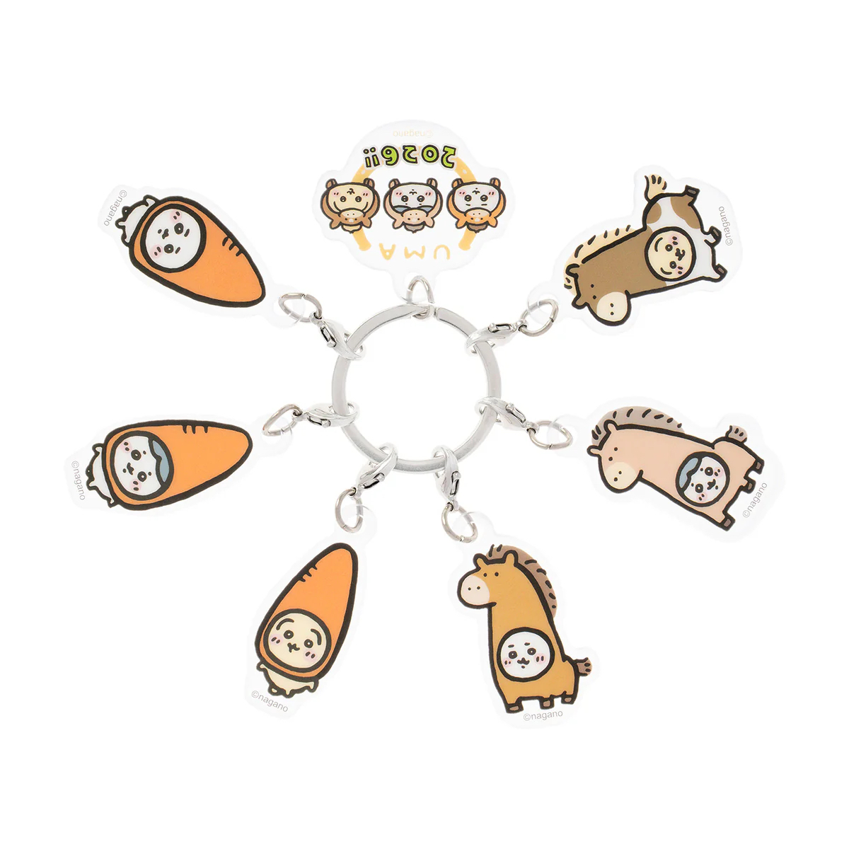 Chiikawa 馬年拉鏈扣套裝｜現貨