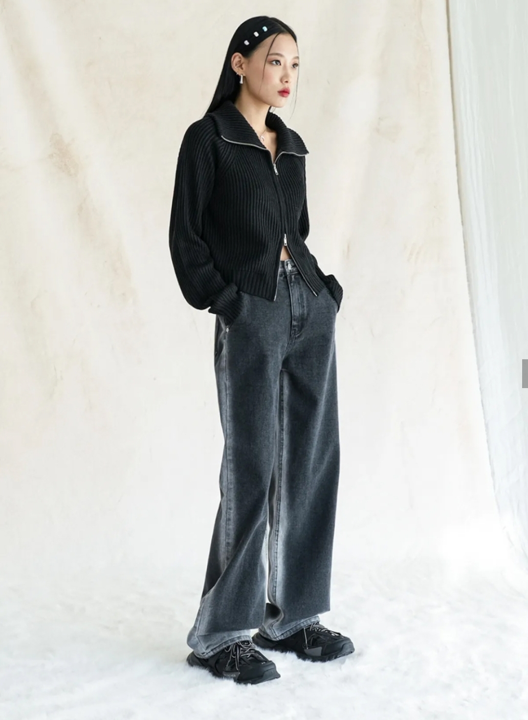 AVANDRESS 超人氣 Side-line Wide Pants
