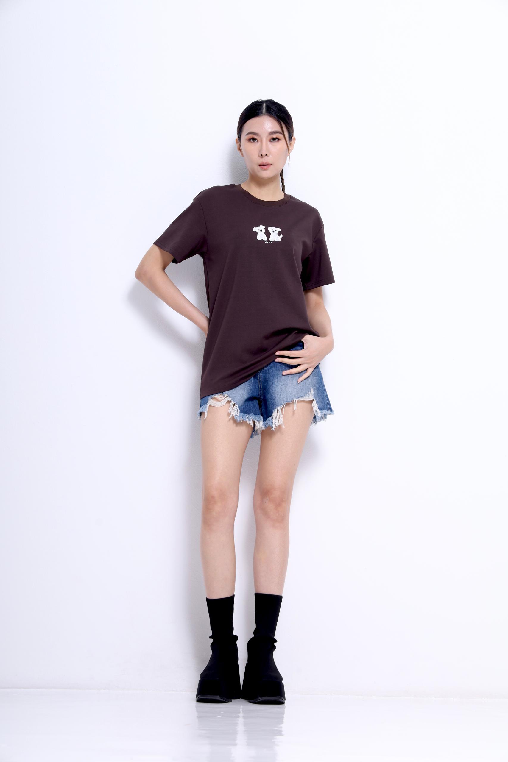 独家刺绣可爱小狗上衣 2651