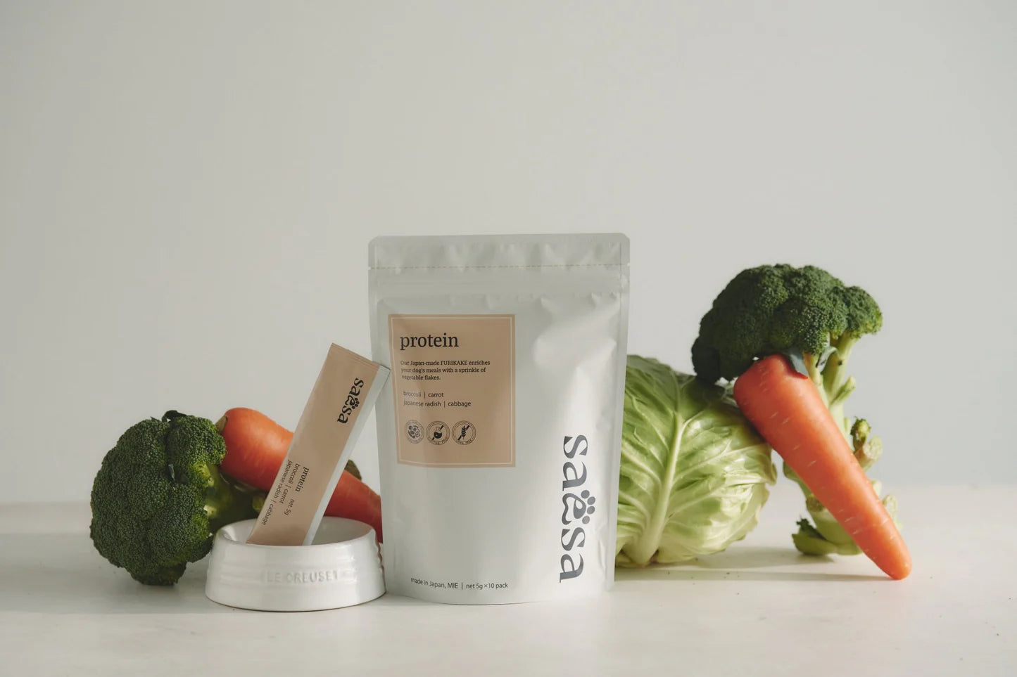 Saesa｜日本無添加蔬菜拌料 - 蛋白．protein 5g × 10