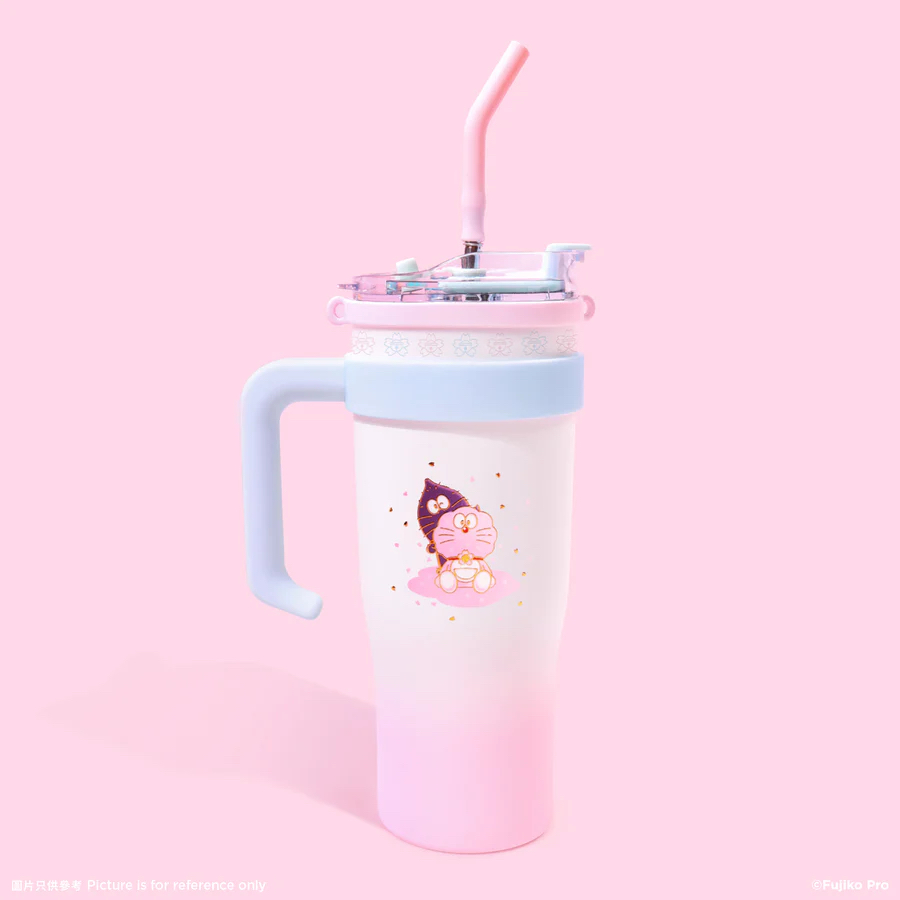 [預購] 多啦A夢櫻花限定 不鏽鋼保溫杯 Doraemon公仔