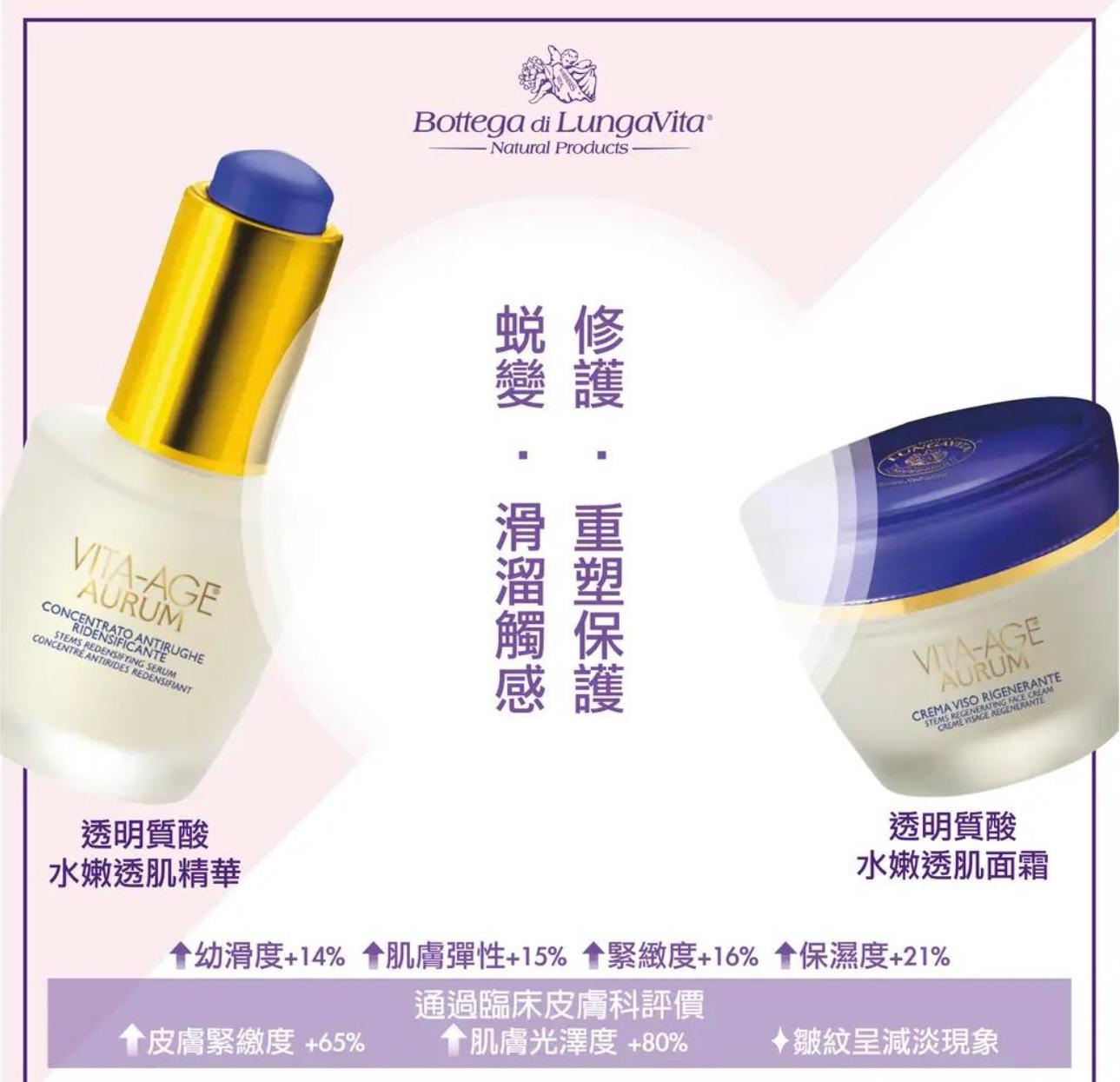 B.L.V. Vita-Age Aurum 皇牌透明質酸水嫩透肌精華及面霜