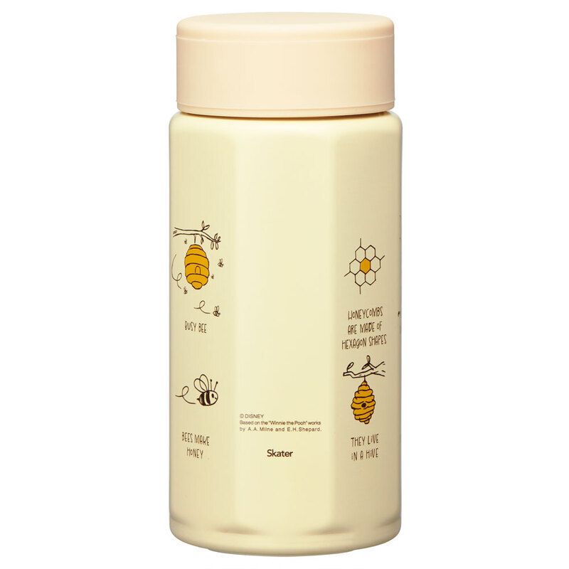 Skater Winnie the Pooh 八角形 不鏽鋼保溫水樽 350ml 