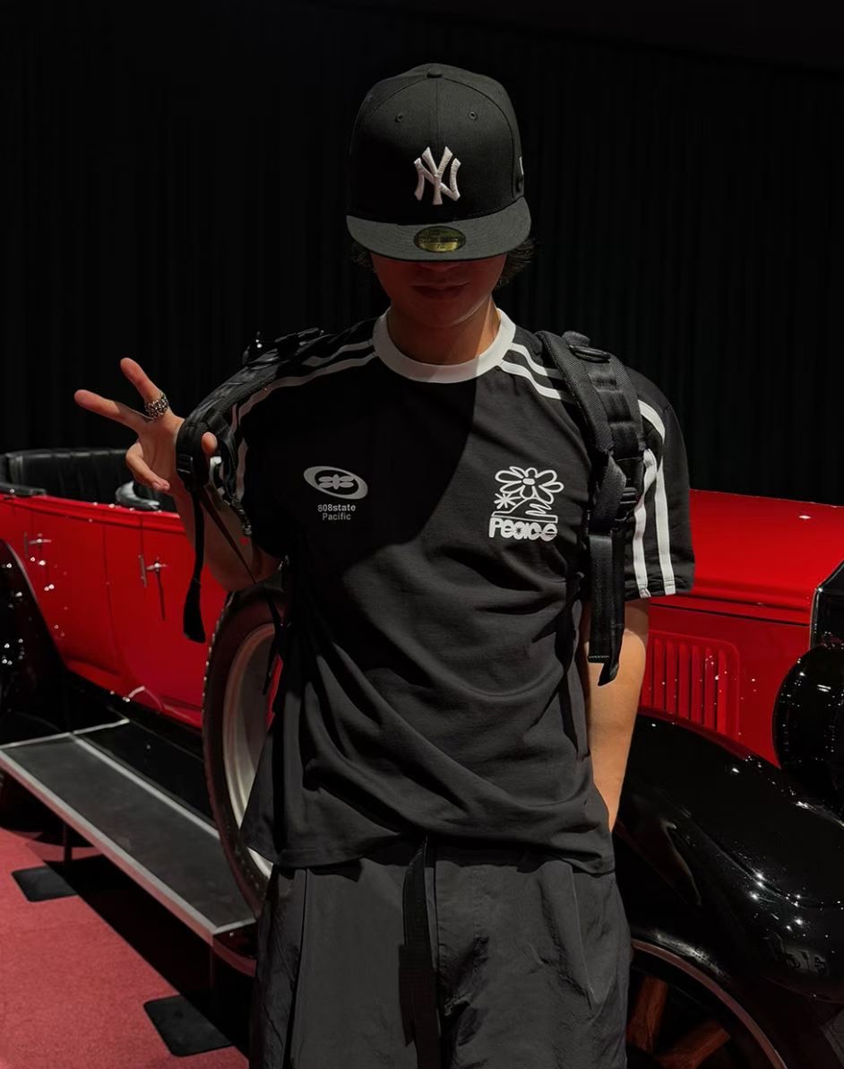 韓國sporty棉質oversized tee