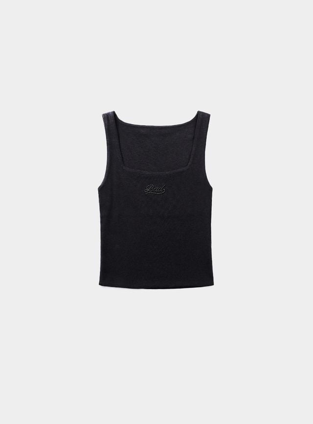 ◆BADBLOOD◆ Beyond Soft Square Neck Tank Cream w-tnk24-072 Áo Tanktop [Nữ] Badblood - [w-tnk24-072] Beyond Soft Square