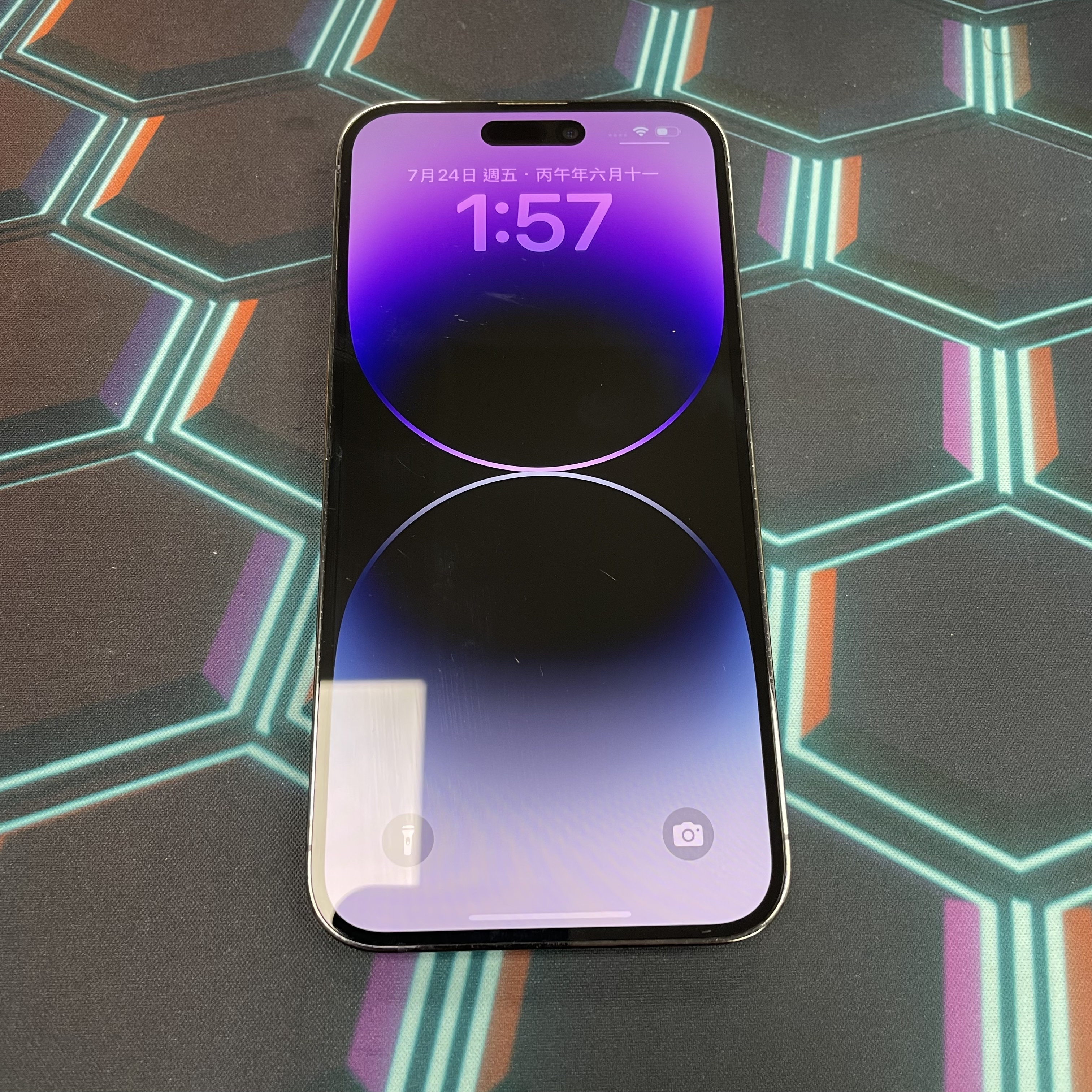 *7136 14 Pro max 超靚機 256GB 電77 紫色 purple