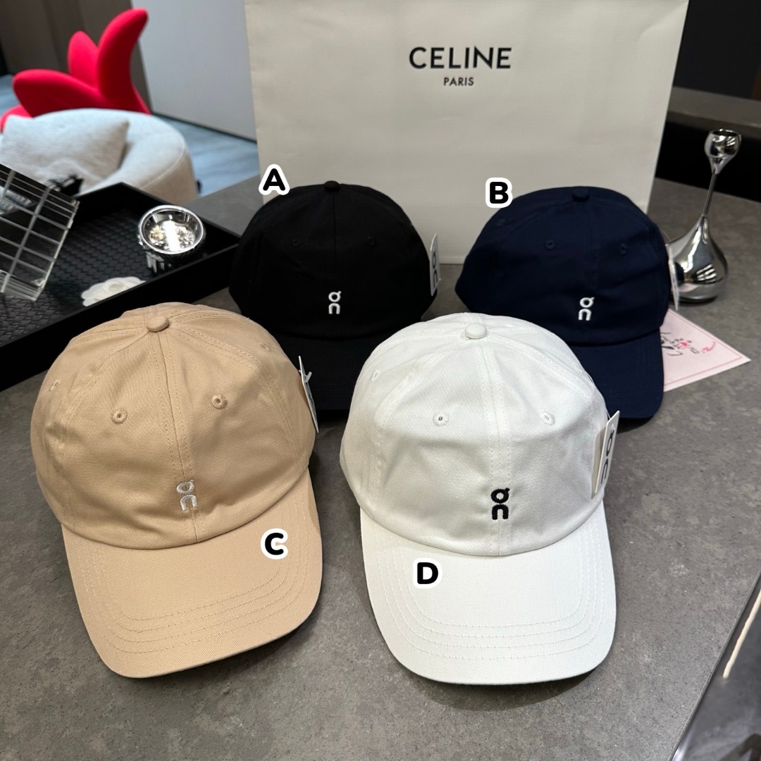 On 簡約刺繡標棒球帽