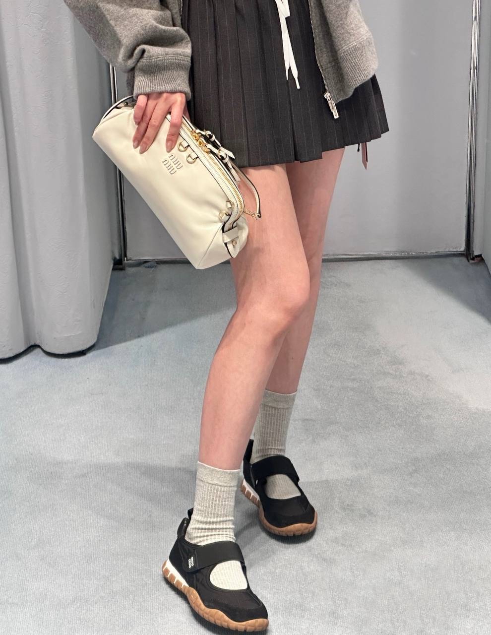 限時優惠✨訂貨🍒MIUMIU Tyre魔術貼ballerinas  Size 36/36.5/37/37.5/38.5/39