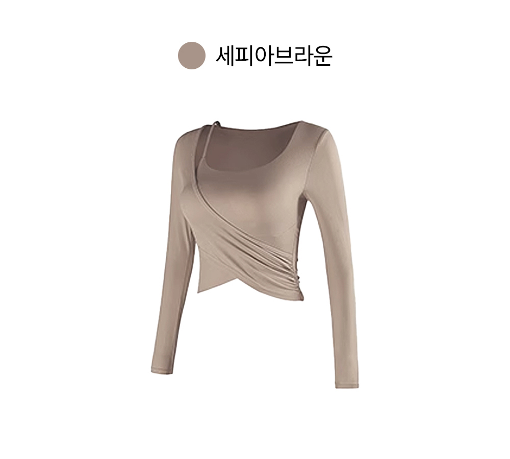 預購_Mood Wrap Long Sleeve top by Lux wear