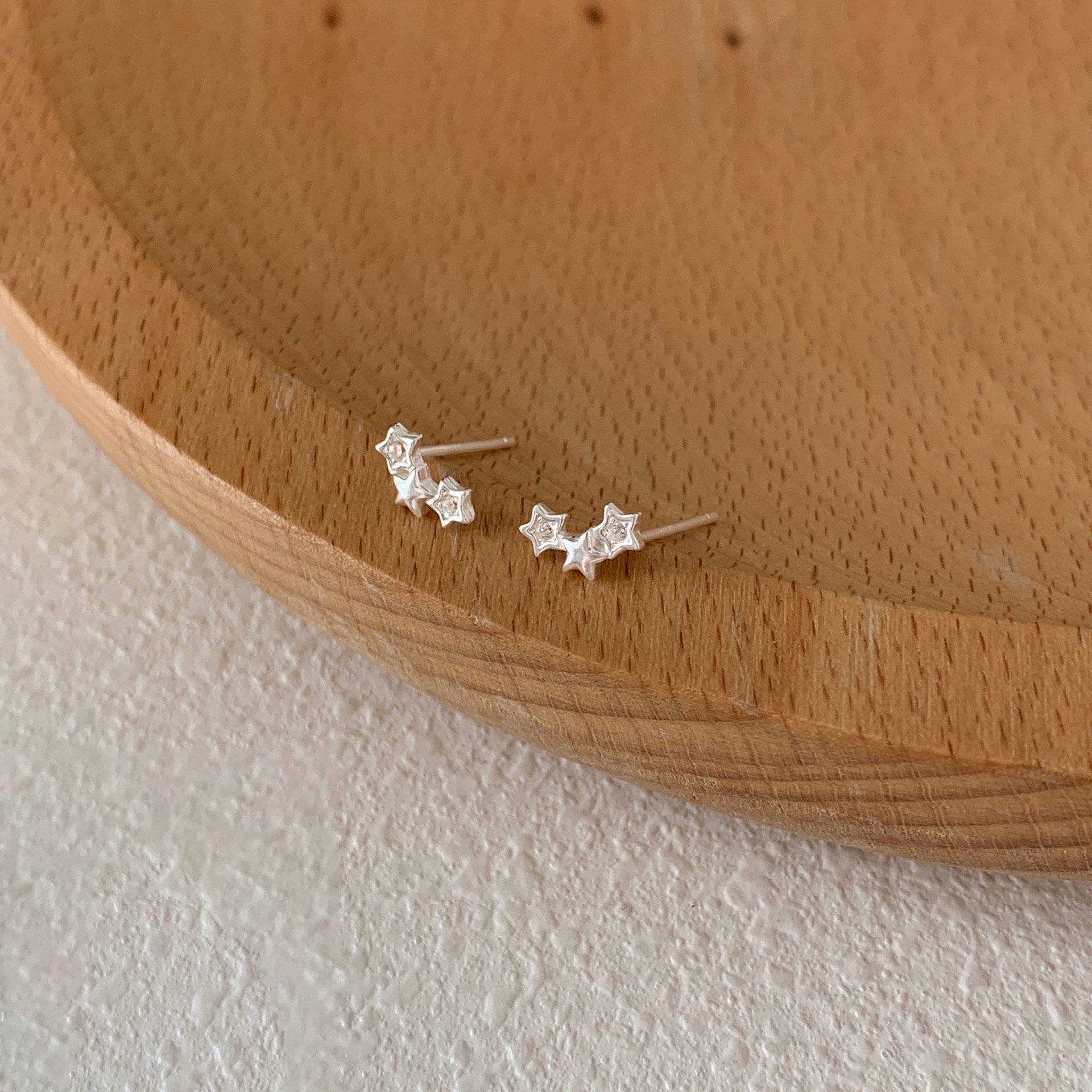 微笑星星耳钉