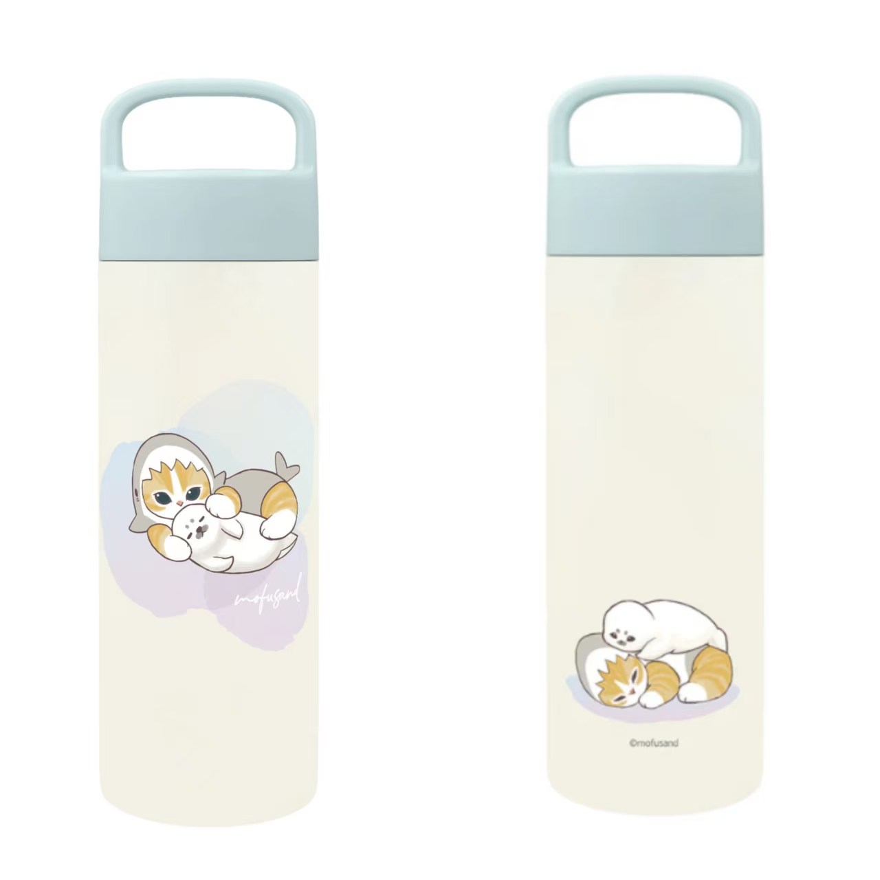 日本直送 新款 Mofusand不銹鋼帶提手保溫保冷水樽 500ml  | Stainless Steel Bottle with Handle