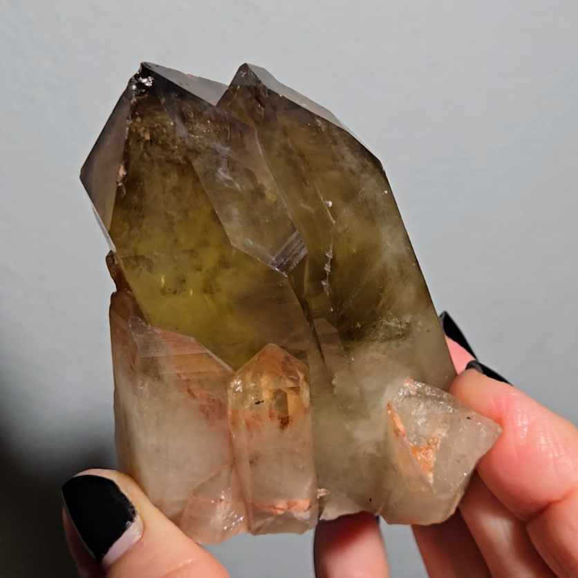 Smoky citrine cluster from Madagascar - C82
