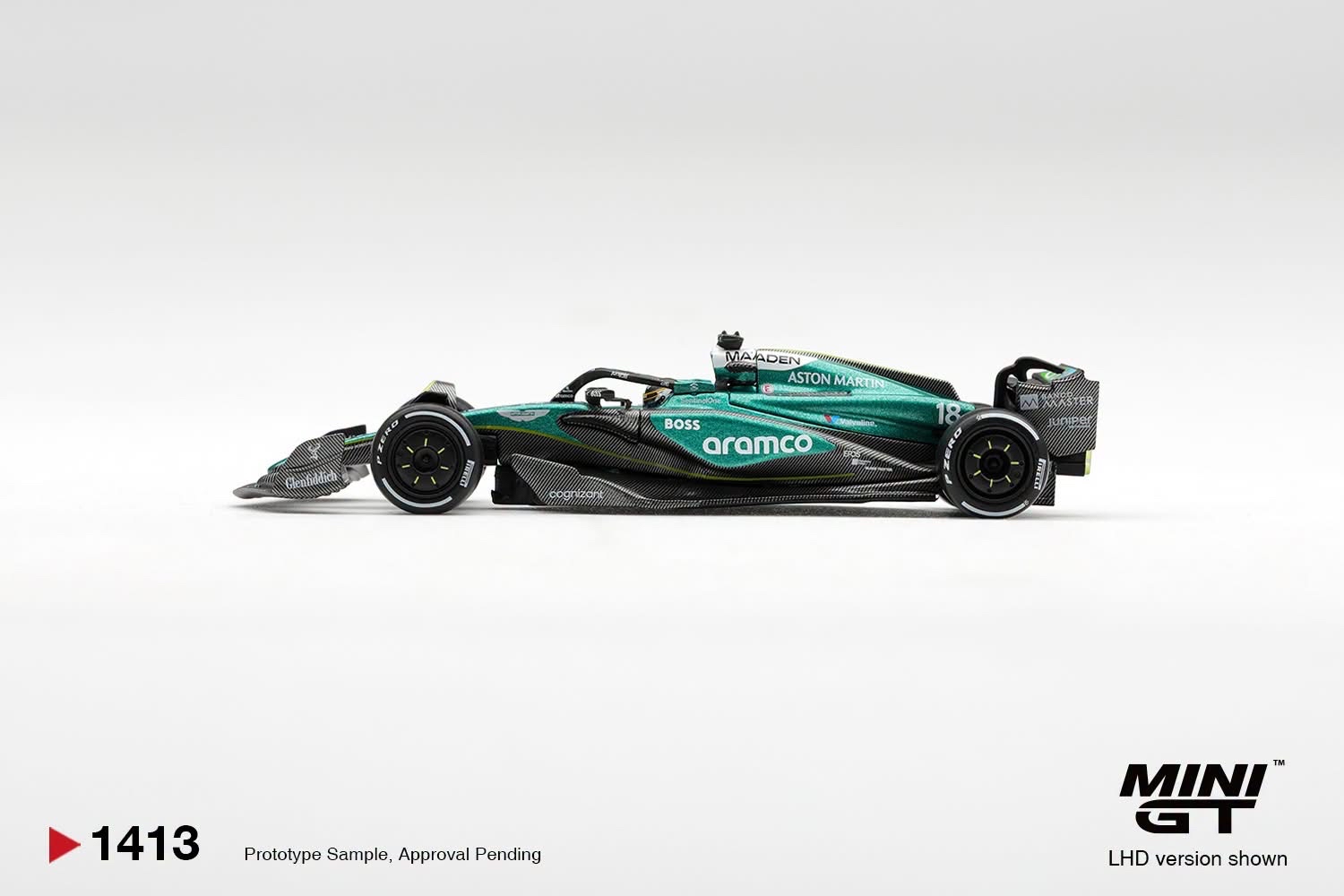 (預訂 Pre Order) Mini GT ( MGT01413-L ) Aston Martin AMR24 #18 Lance Stroll 2024 F1 2024 Las Vegas GP