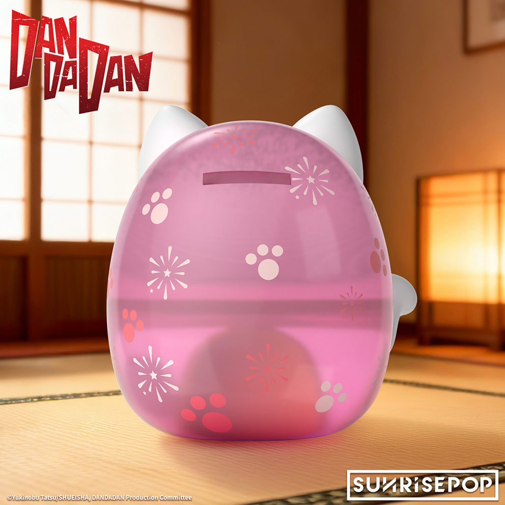 (預訂訂金 $100) (總價 $249) SUNRISEPOP 膽大黨 高速婆婆 達摩造型 (粉色愛情款) (招財貓) 造型存錢筒 DANDADAN Figural Bank Turbo Granny Dammo Pink (行版) 