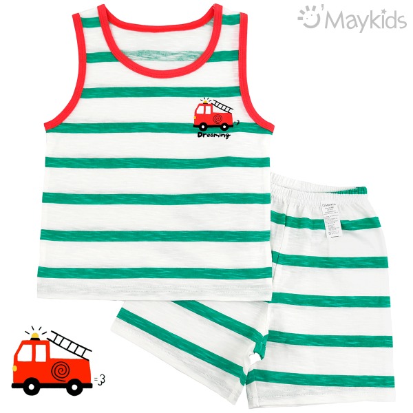 Maykids 無袖家居服 (迷你消防車)