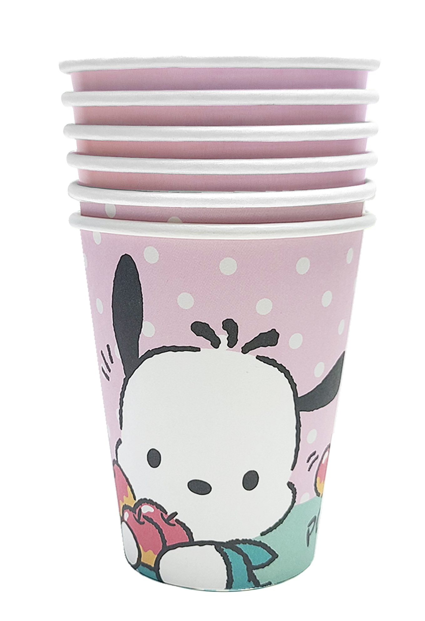 Sanrio PC狗 特級厚紙杯 9oz 6件裝 [Sanrio 許可產品]  Sanrio Pochacco Paper Cups 9oz 6pcs [Licensed by Sanrio]