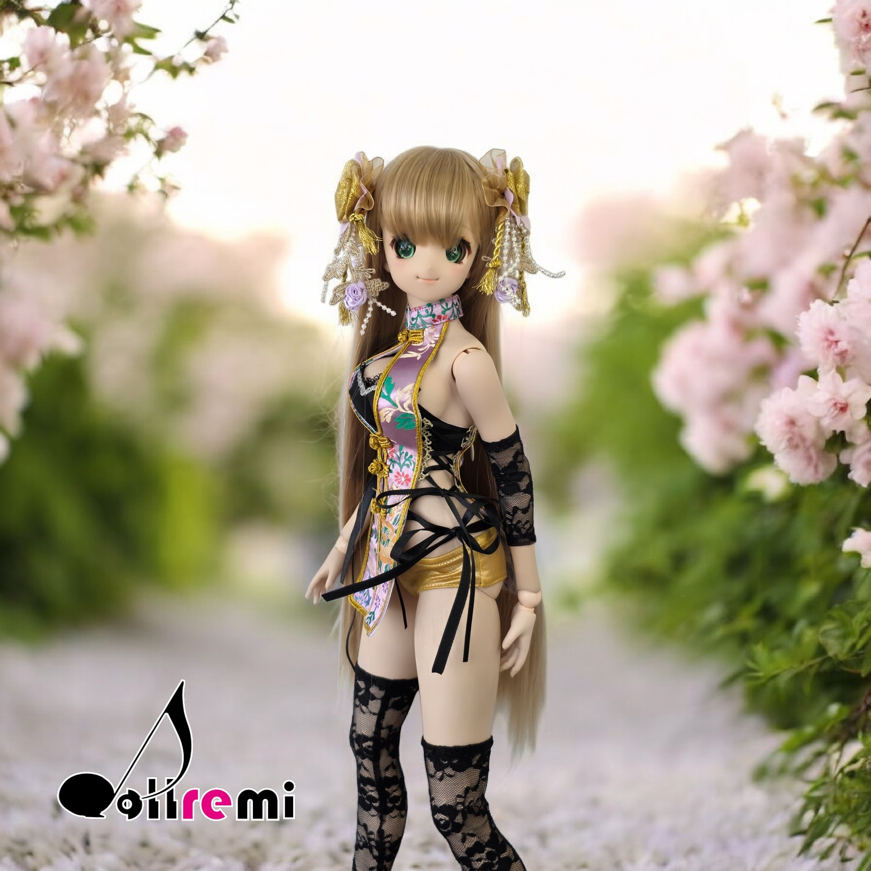 【dollremi】(DD0916) 性感露胸旗袍 Sexy low-cut Cheongsam