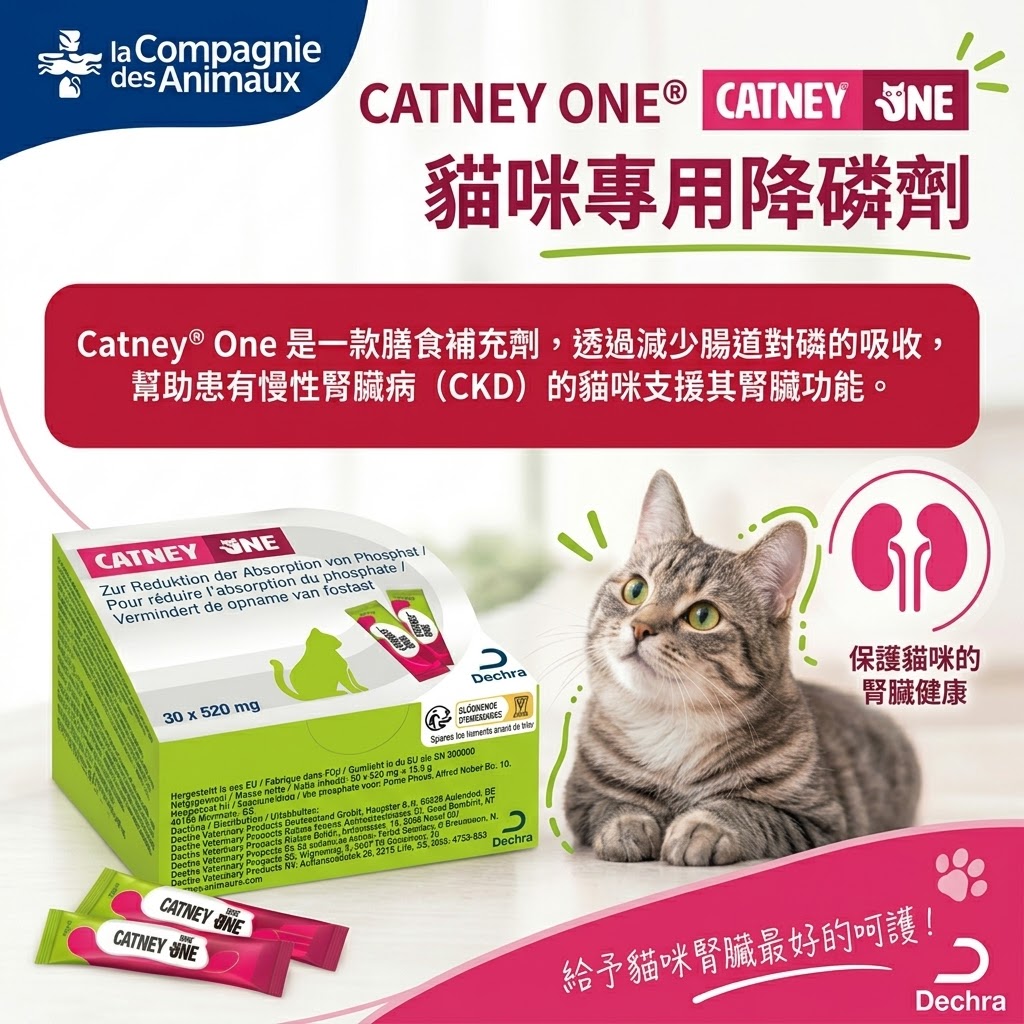 DECHRA CATNEY ONE 碳酸鑭降磷劑30包 (歐盟版) 